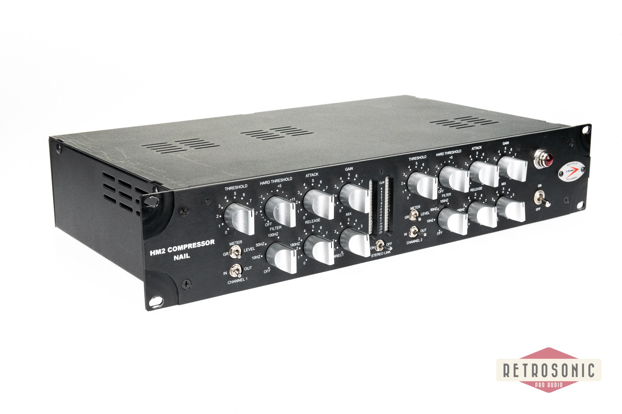 A-Designs Audio HM2 Nail Dual-Channel Compressor Limiter