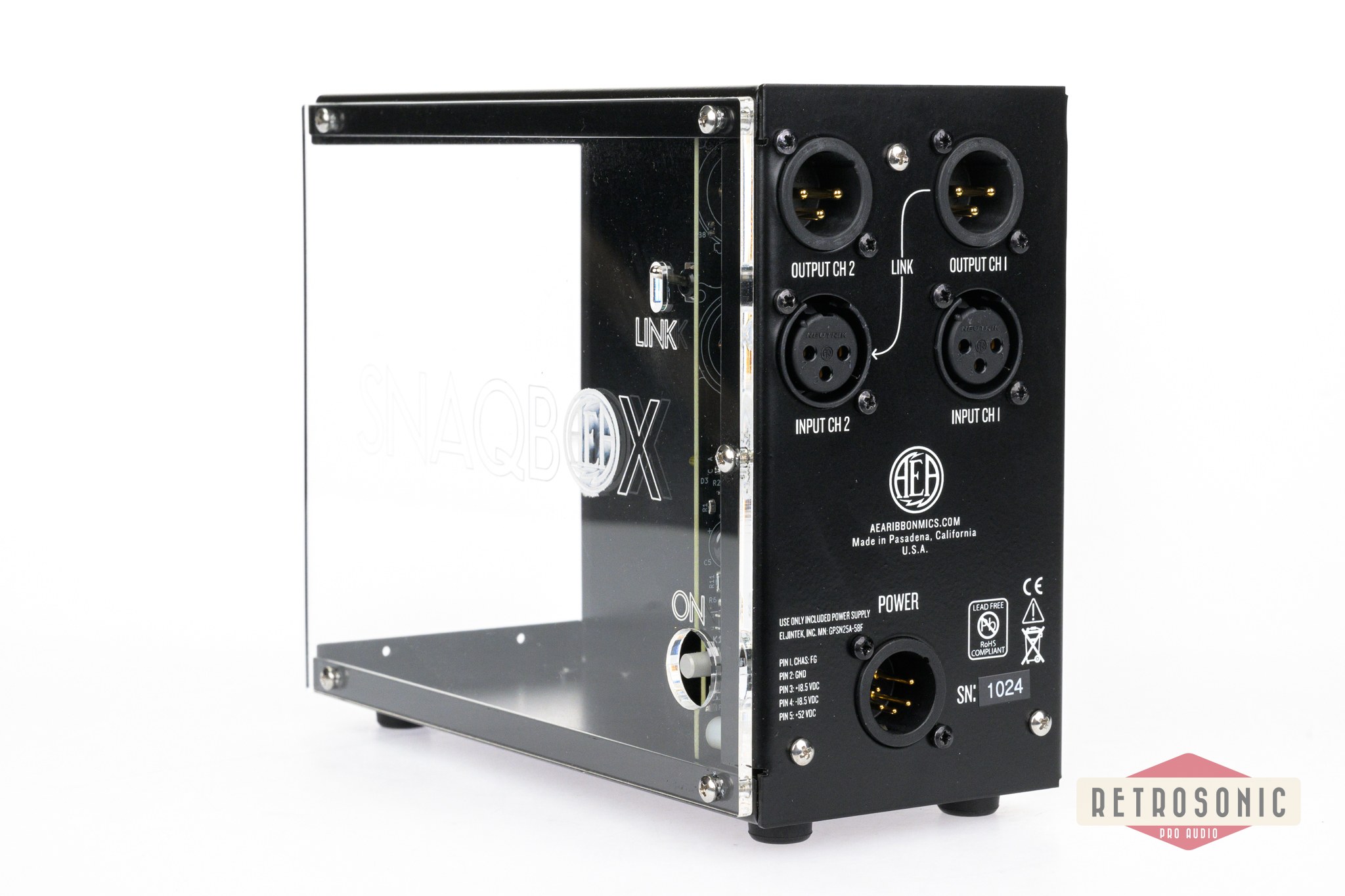 AEA Snaqbox Clear 2 slot 500 Series Chassis