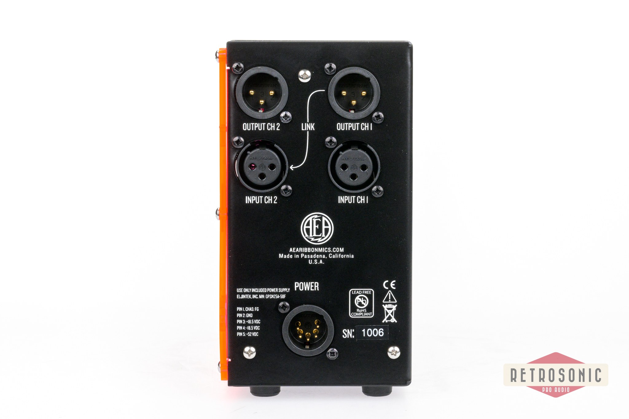 AEA Snaqbox Orange 2 slot 500 Series Chassis