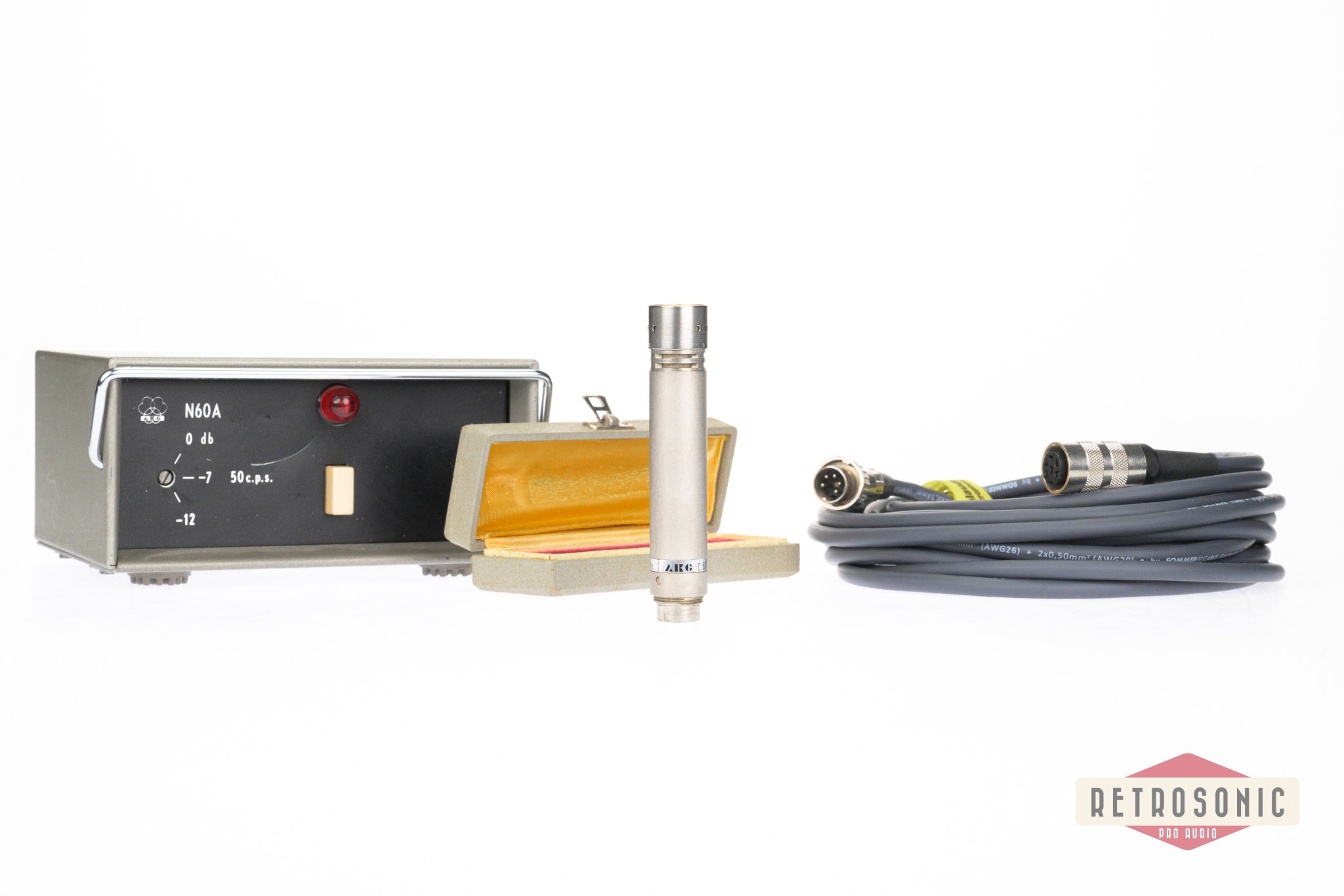 AKG C60 Tube Microphone #1036 & N60A PSU #1435