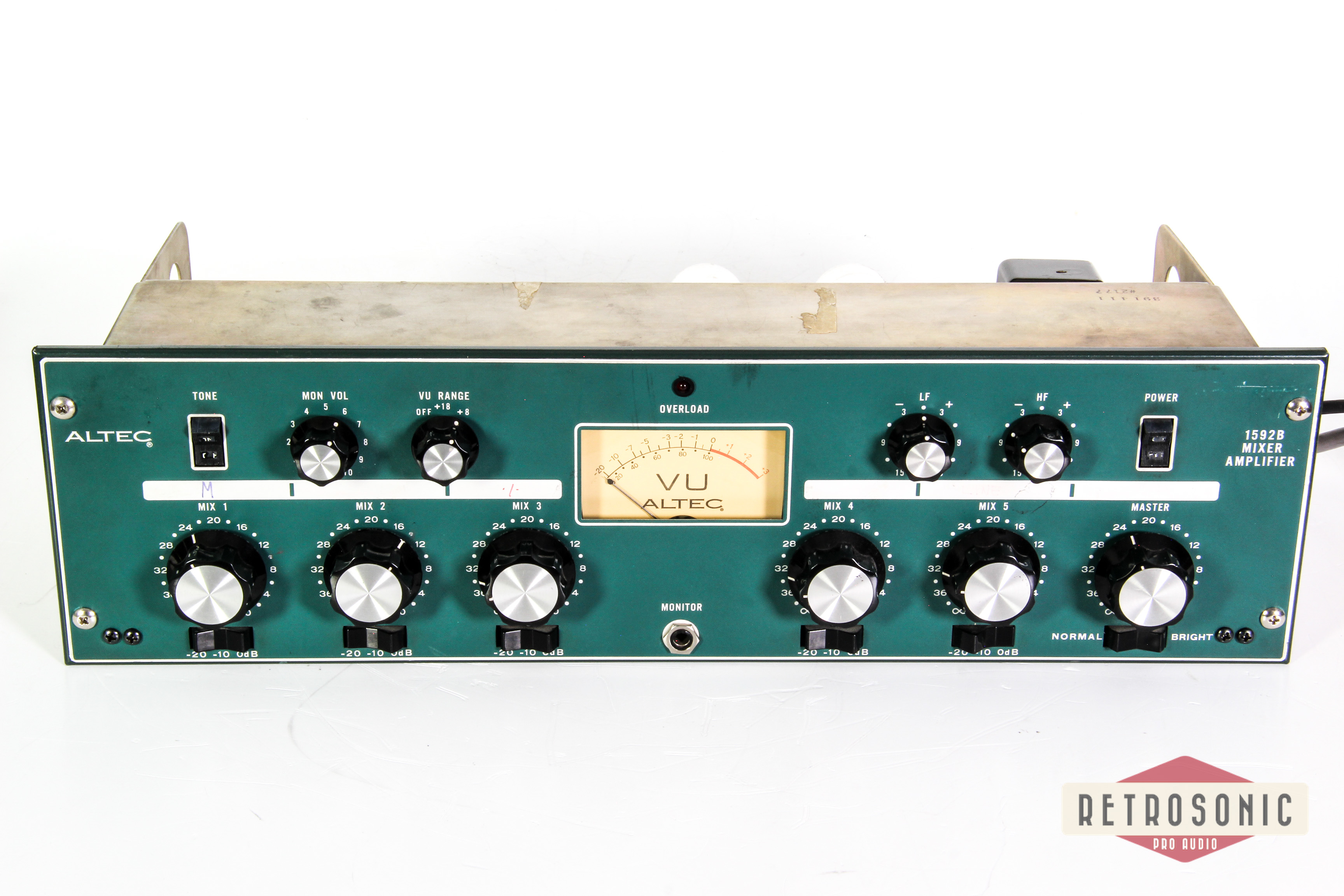 Altec 1592B 5/1 Mixer 2. 3 Mic and 2Line transformer inputs 2177