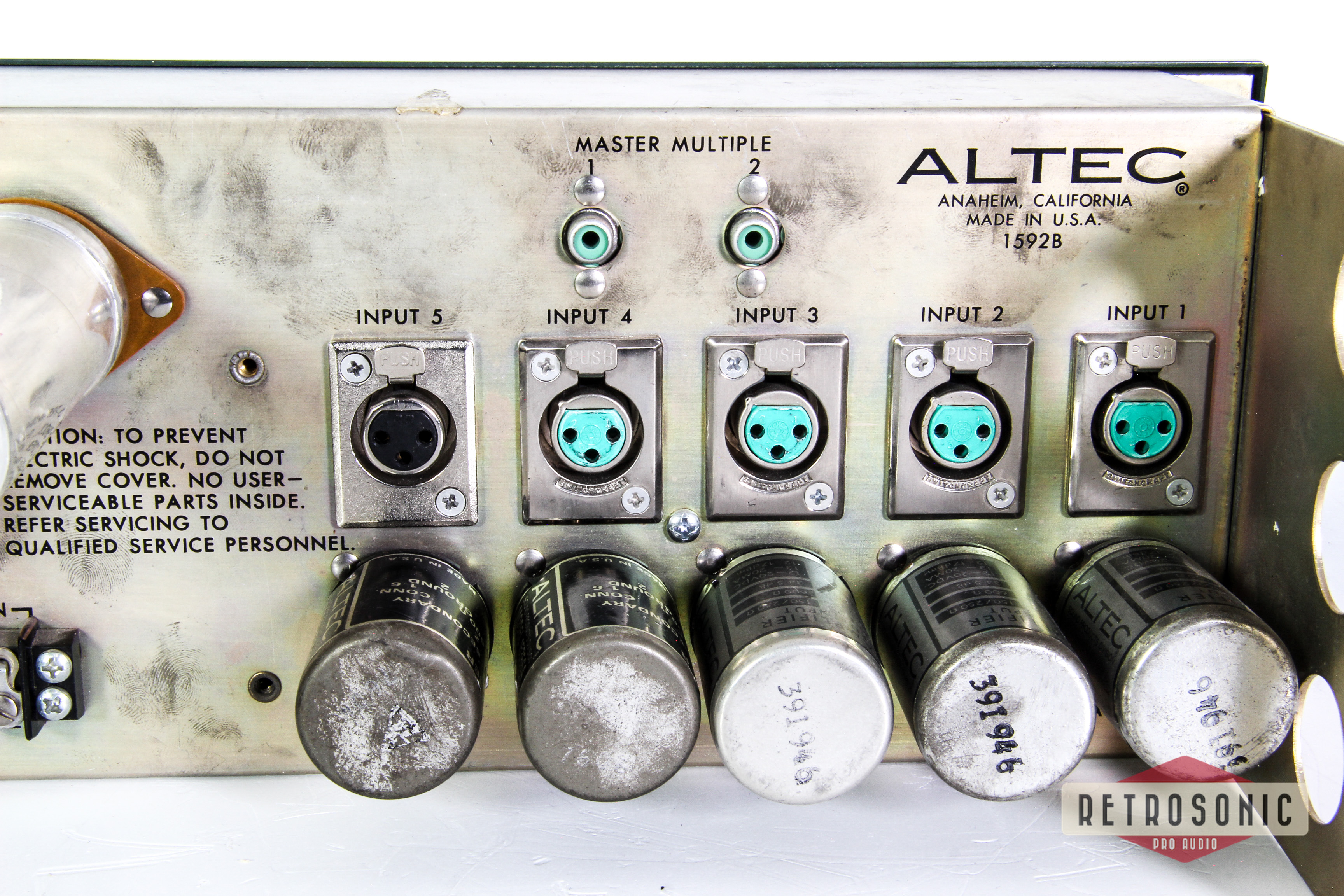 Altec 1592B 5/1 Mixer #2. 3 Mic- and 2Line transformer inputs #2177