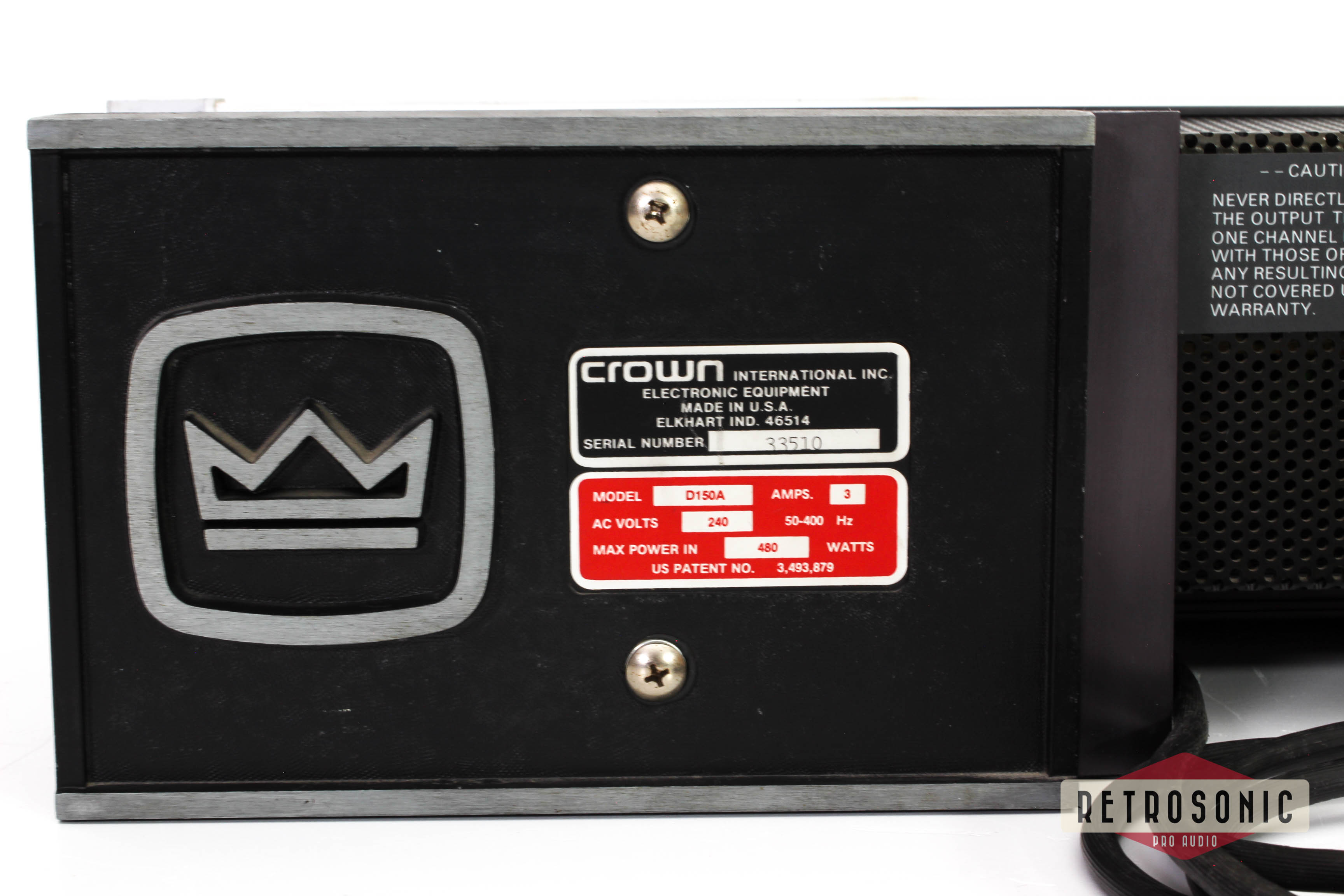 Amcron /Crown D150A Amplififer