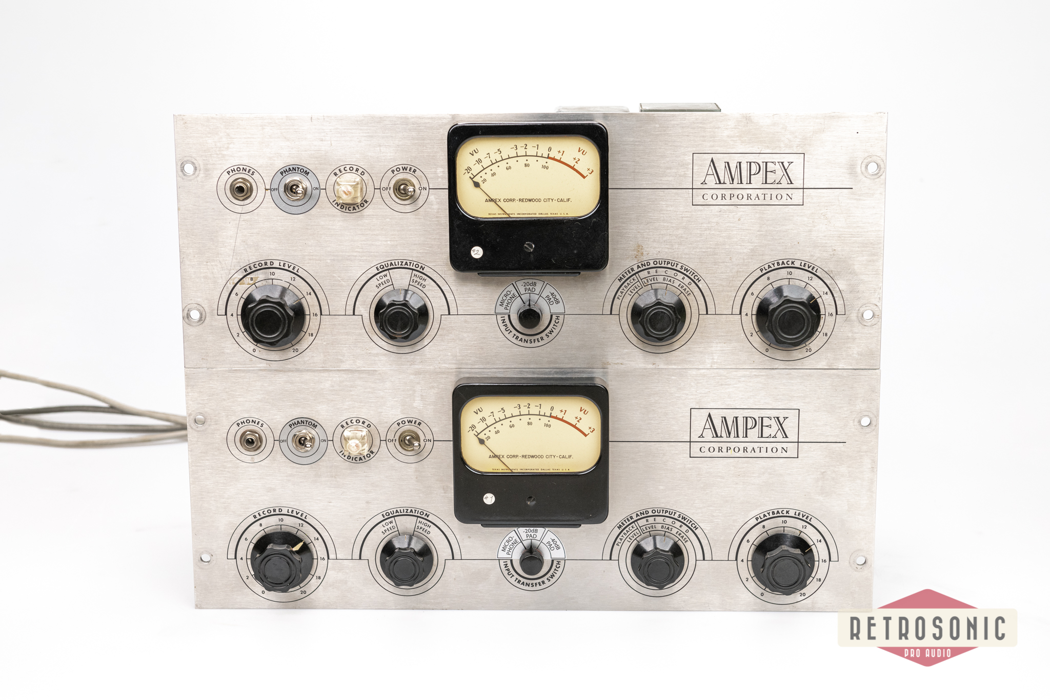 Ampex 350 Mic/Line Preamp Pair