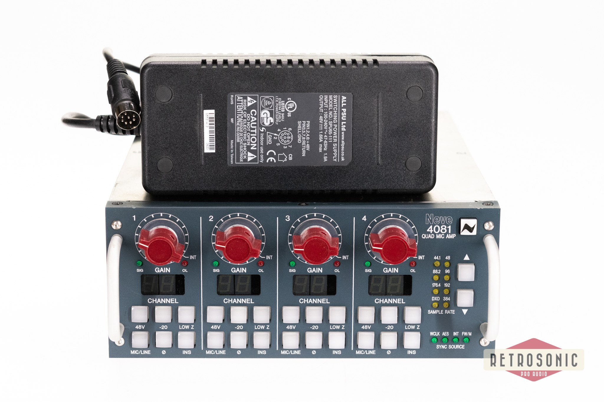 AMS Neve 4081 4-ch Mic Preamp w. FW/AES-option #1
