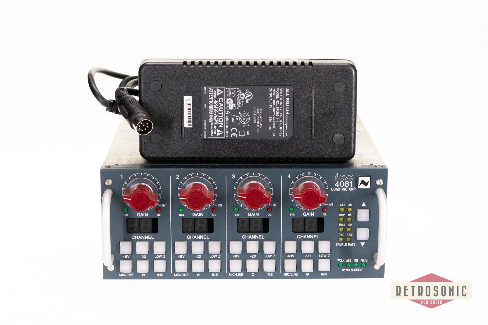 AMS Neve 4081 4ch Mic Preamp w. FW/AESoption 1