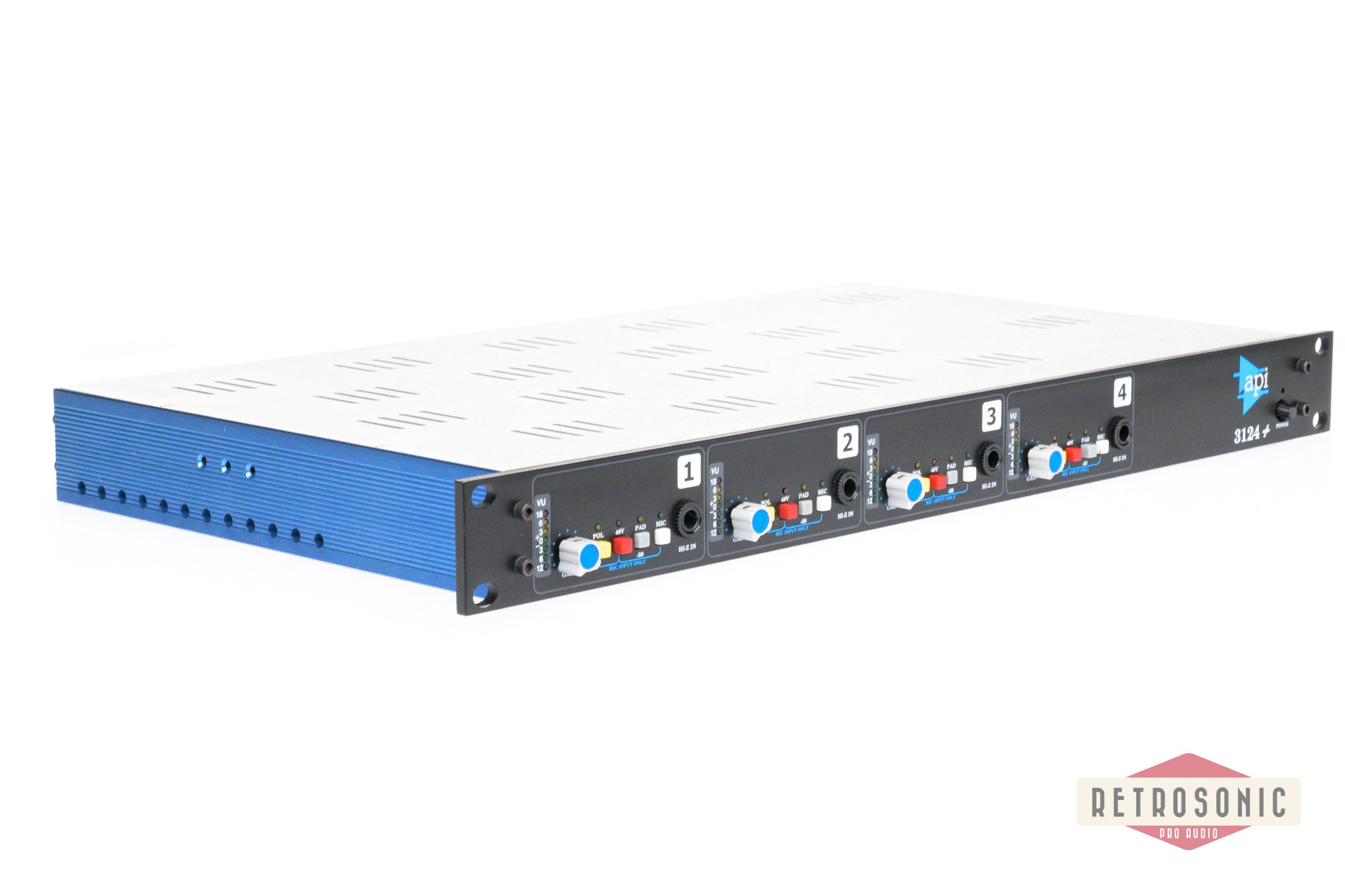 API Audio 3124+ 4-Channel Mic Preamp