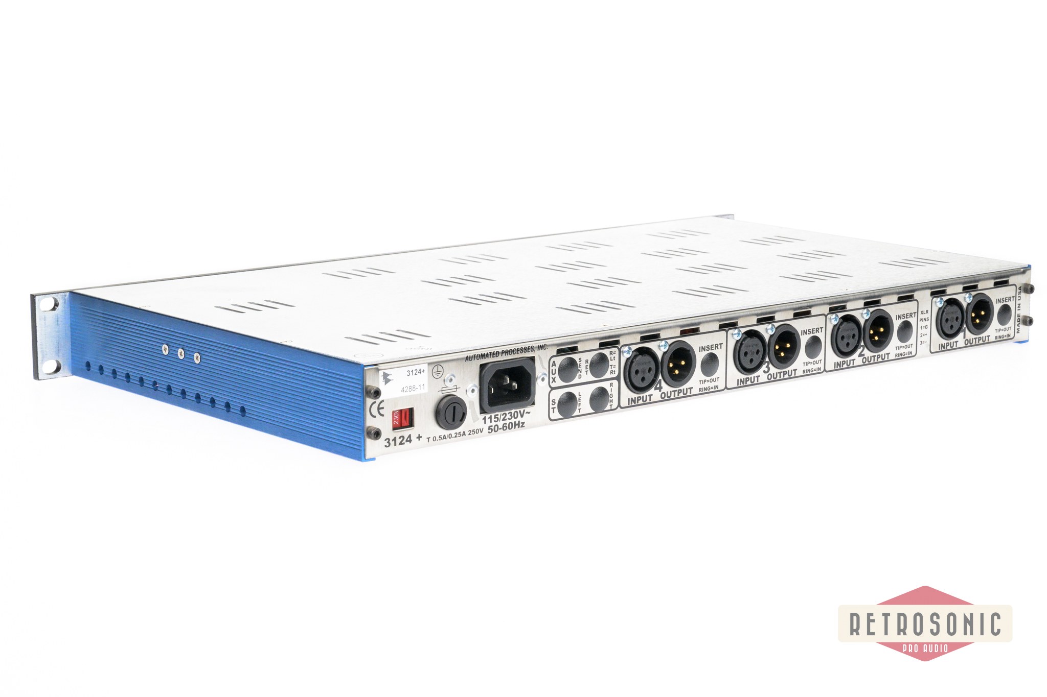 API Audio 3124+ 4-Channel Mic Preamp
