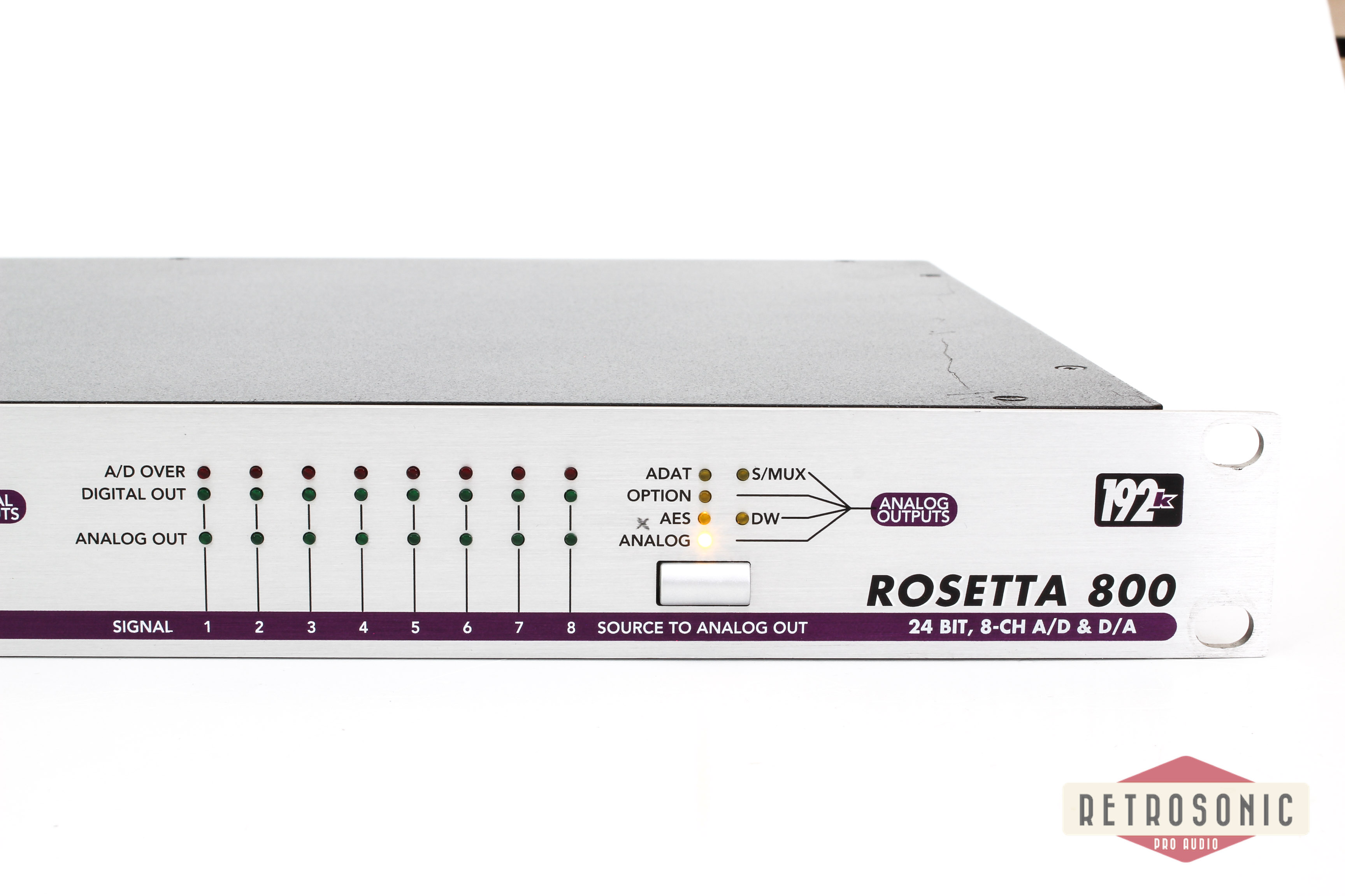 Apogee Rosetta 800 192K 8ch ADDA-converter. Adat / AES