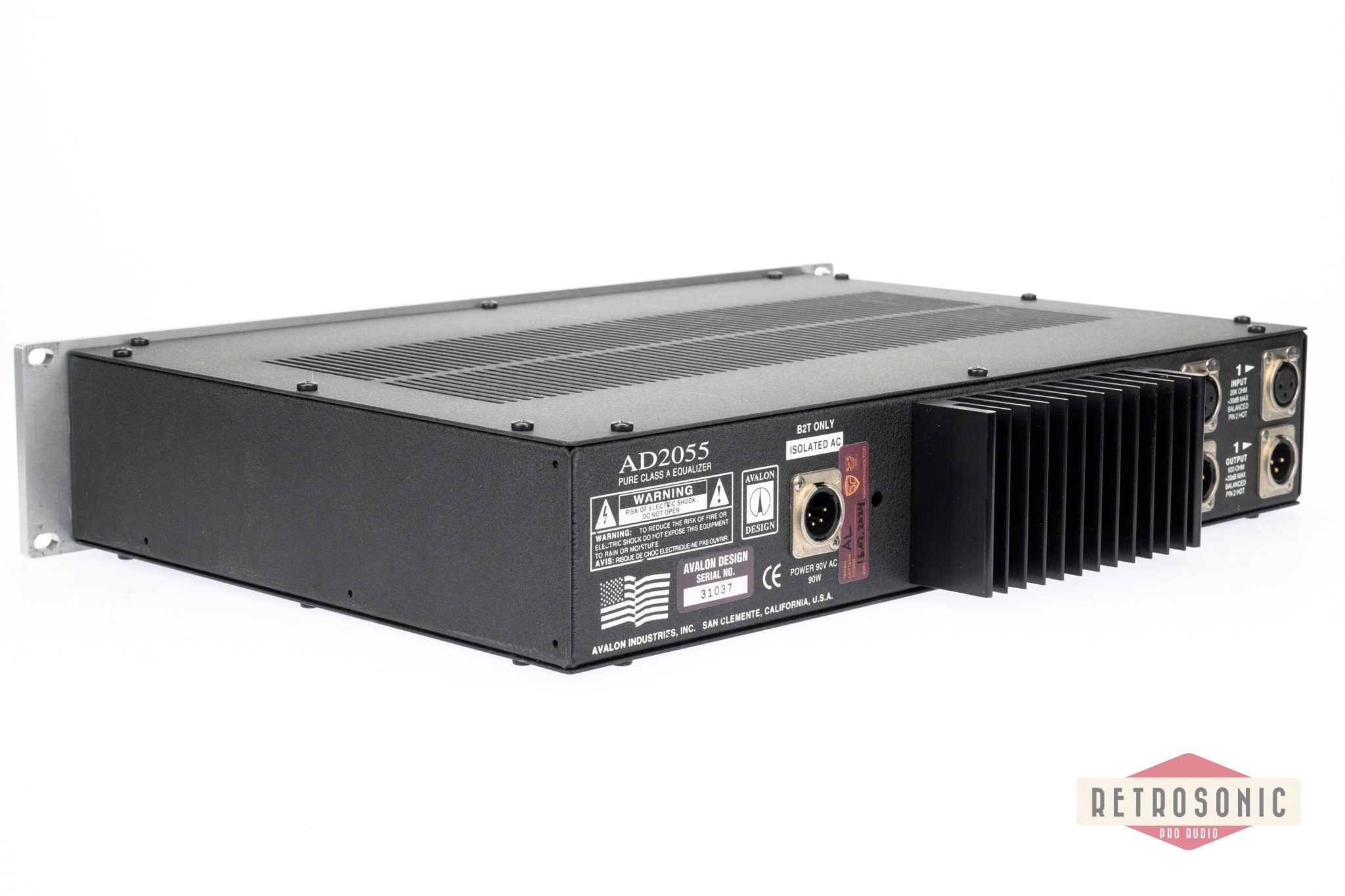 Avalon AD2055 Dual Mono Parametric EQ