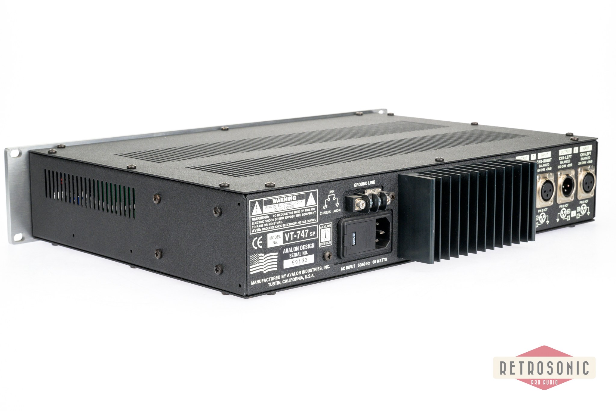 Avalon VT-747SP Stereo Compressor EQ 2000s - Silver