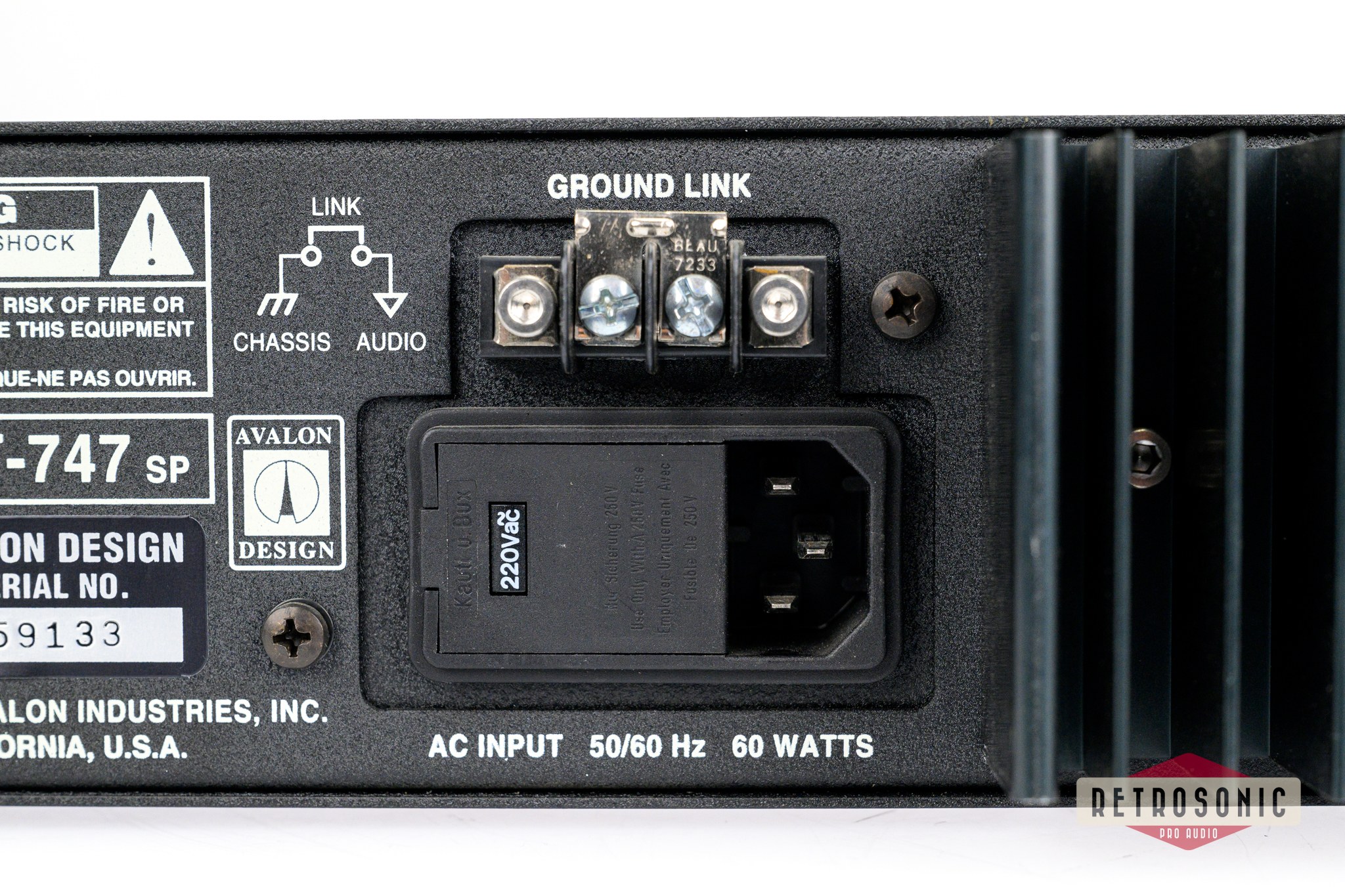 Avalon VT-747SP Stereo Compressor EQ 2000s - Silver