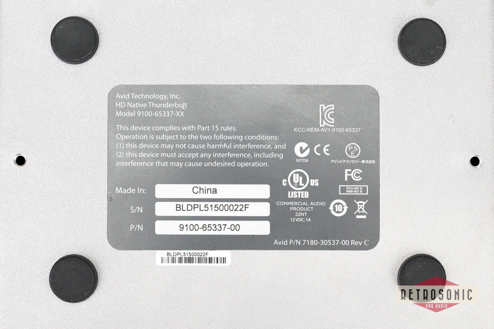 Avid Pro Tools HD Native Thunderbolt Core #1