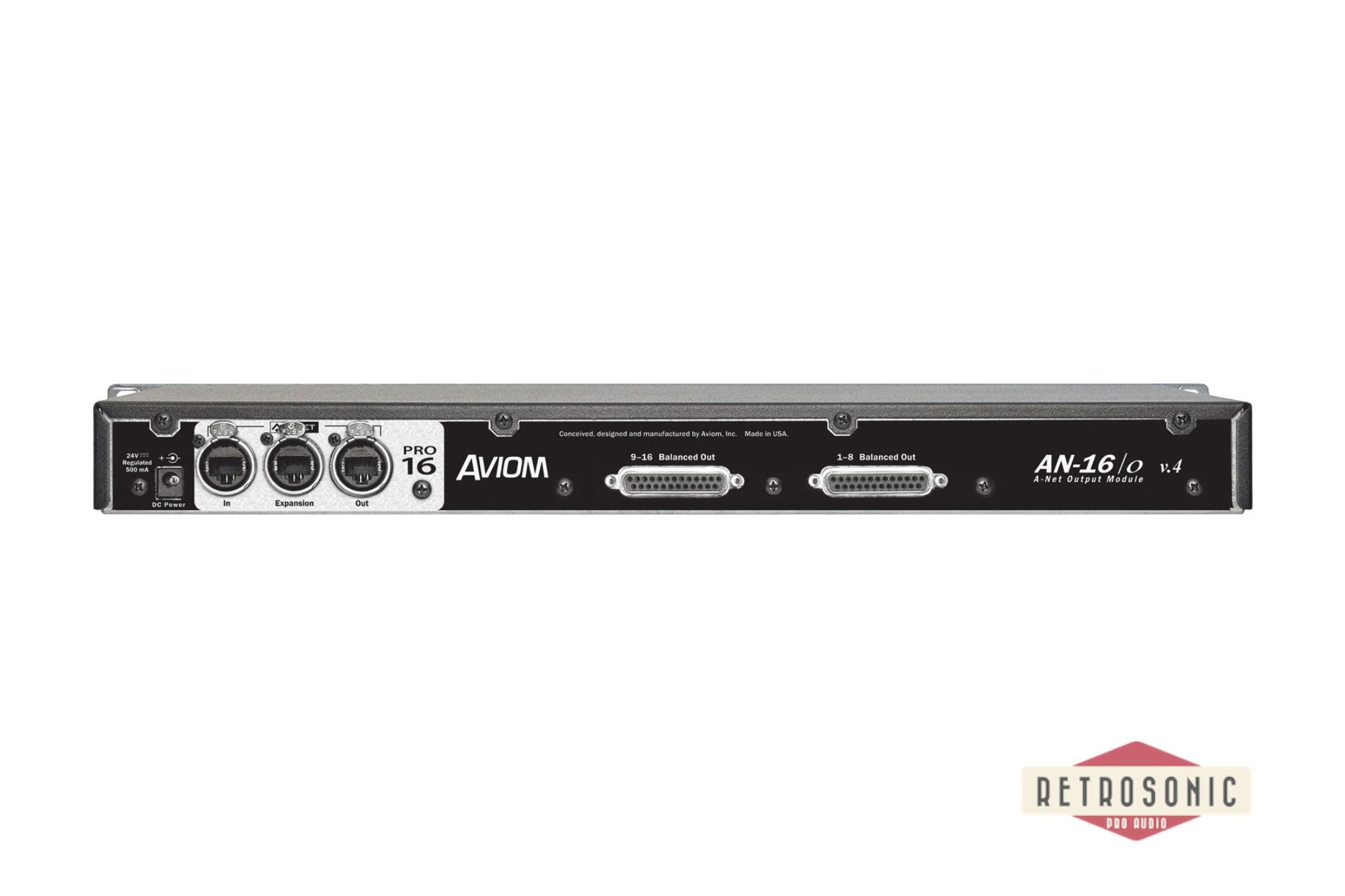 Aviom AN-16/o v.4, 16-ChMic- and Line-Level Out Module