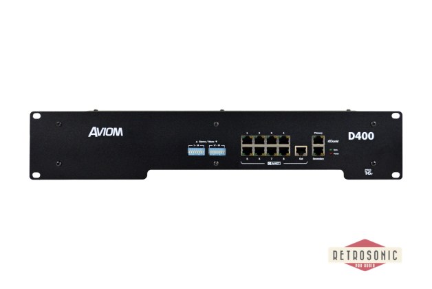 Aviom D400D A-Net Distributor, with Dante interface