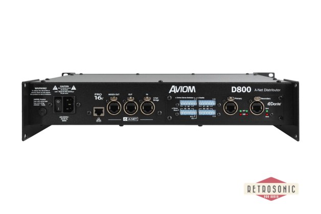 Aviom D800 A-Net Distributor with A-Net Bridge input