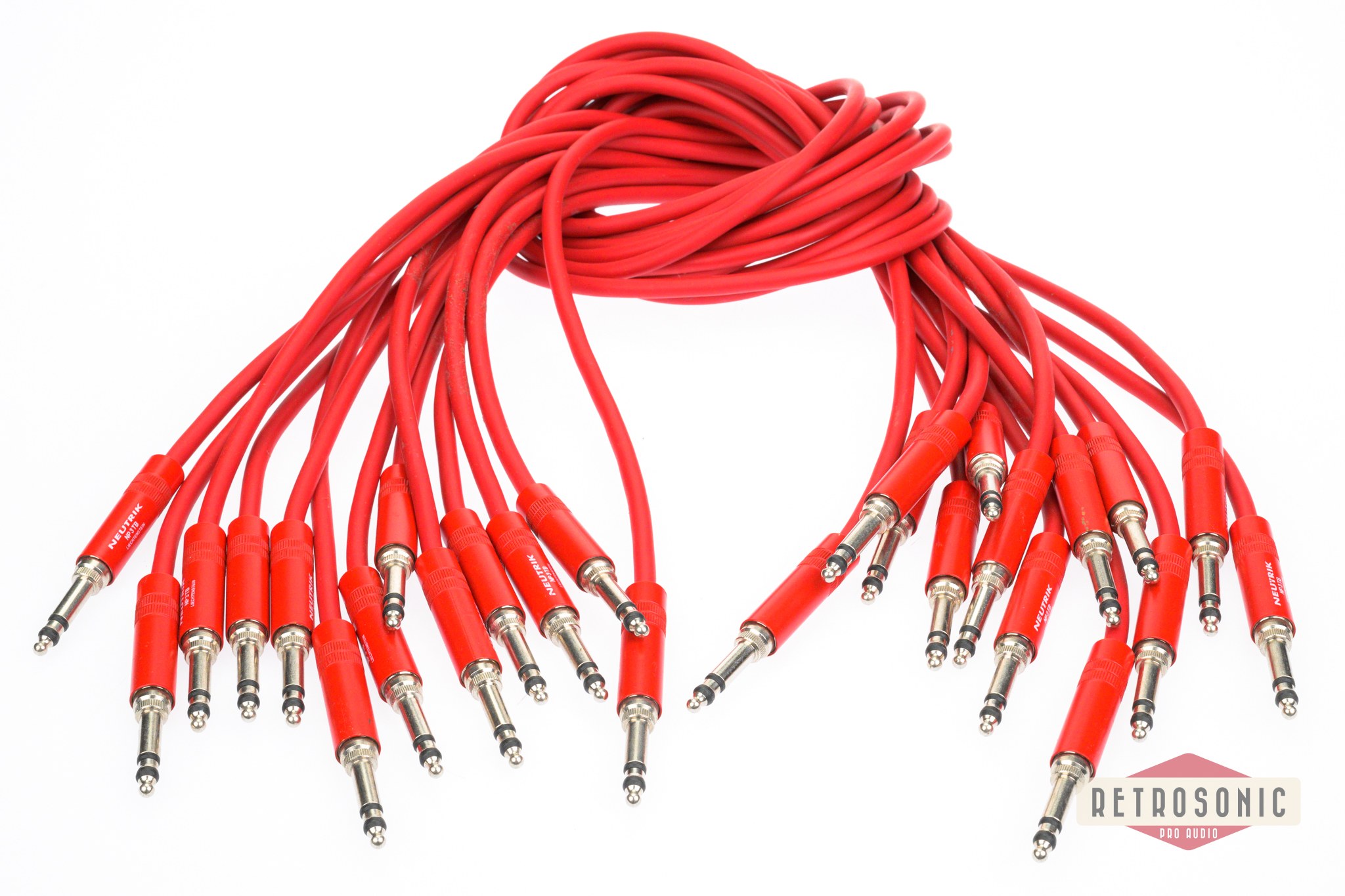 B-Gauge Patch Bay cable red 90cm 13 pcs set