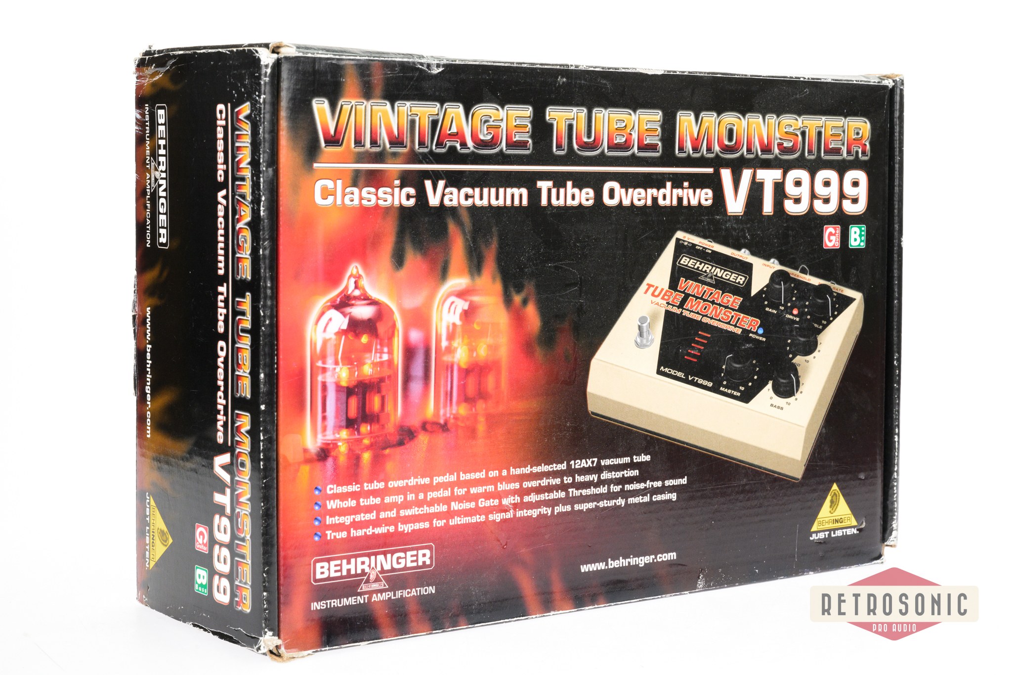 Behringer VT999 Vintage Tube Monster Vacuum Tube Overdrive 2010s - White/Black
