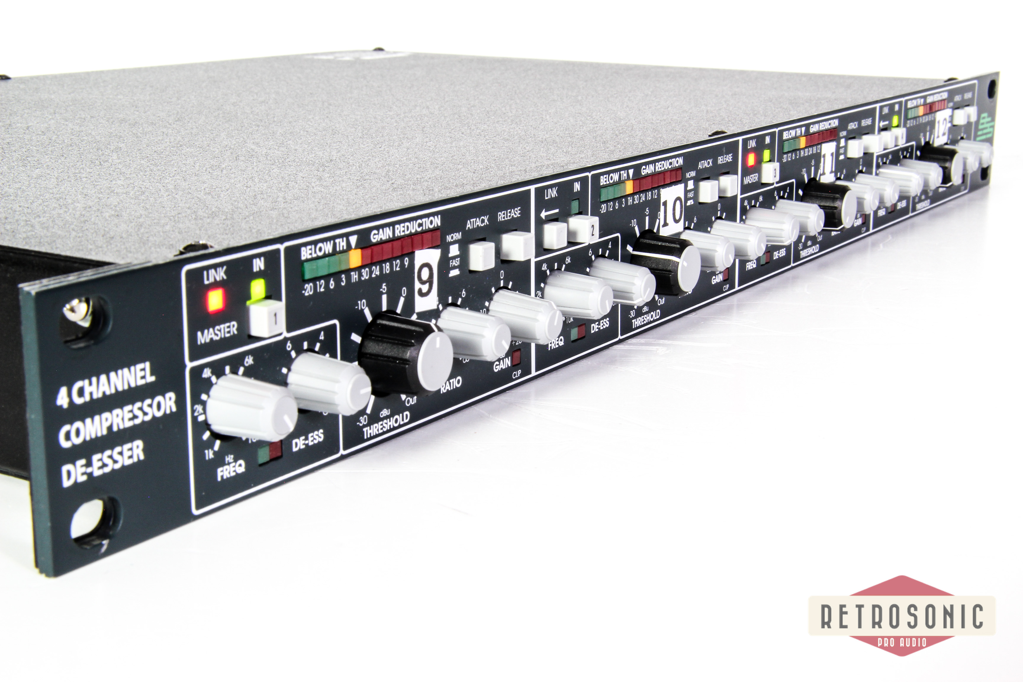 BSS DPR 404 Quad, 4-ch Compressor/Limiter, De--Esser #1050384