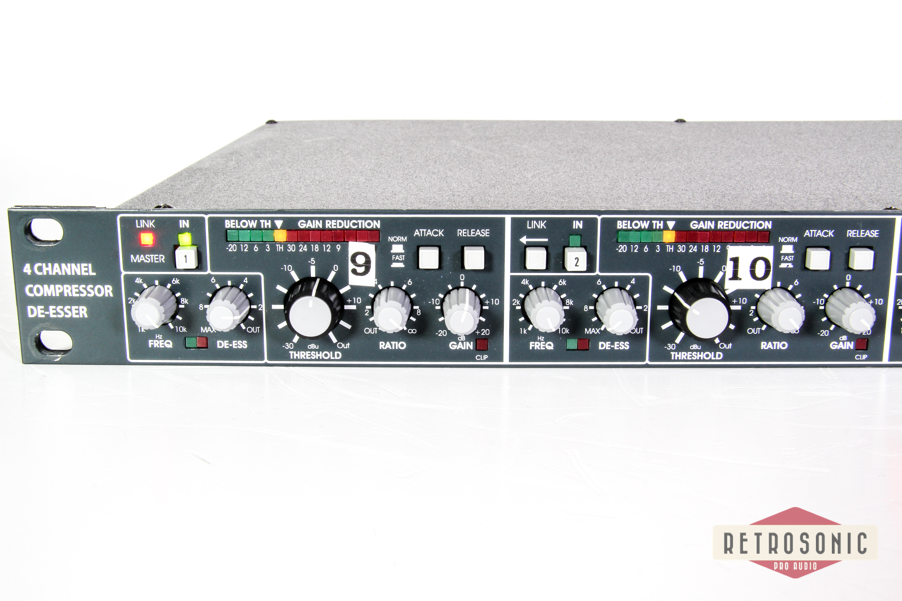 BSS DPR 404 Quad, 4-ch Compressor/Limiter, De--Esser #1050384