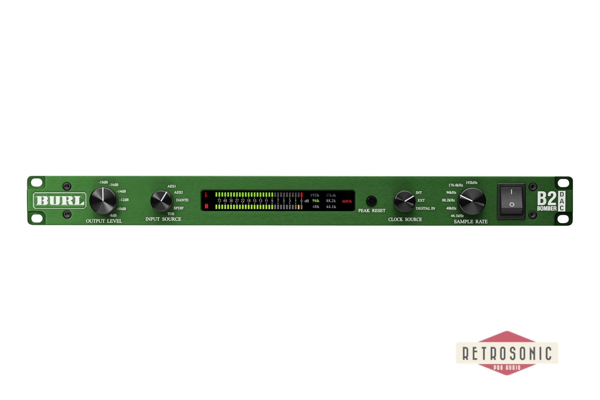 BURL 2-Channel D-to-A reference converter. Dante.