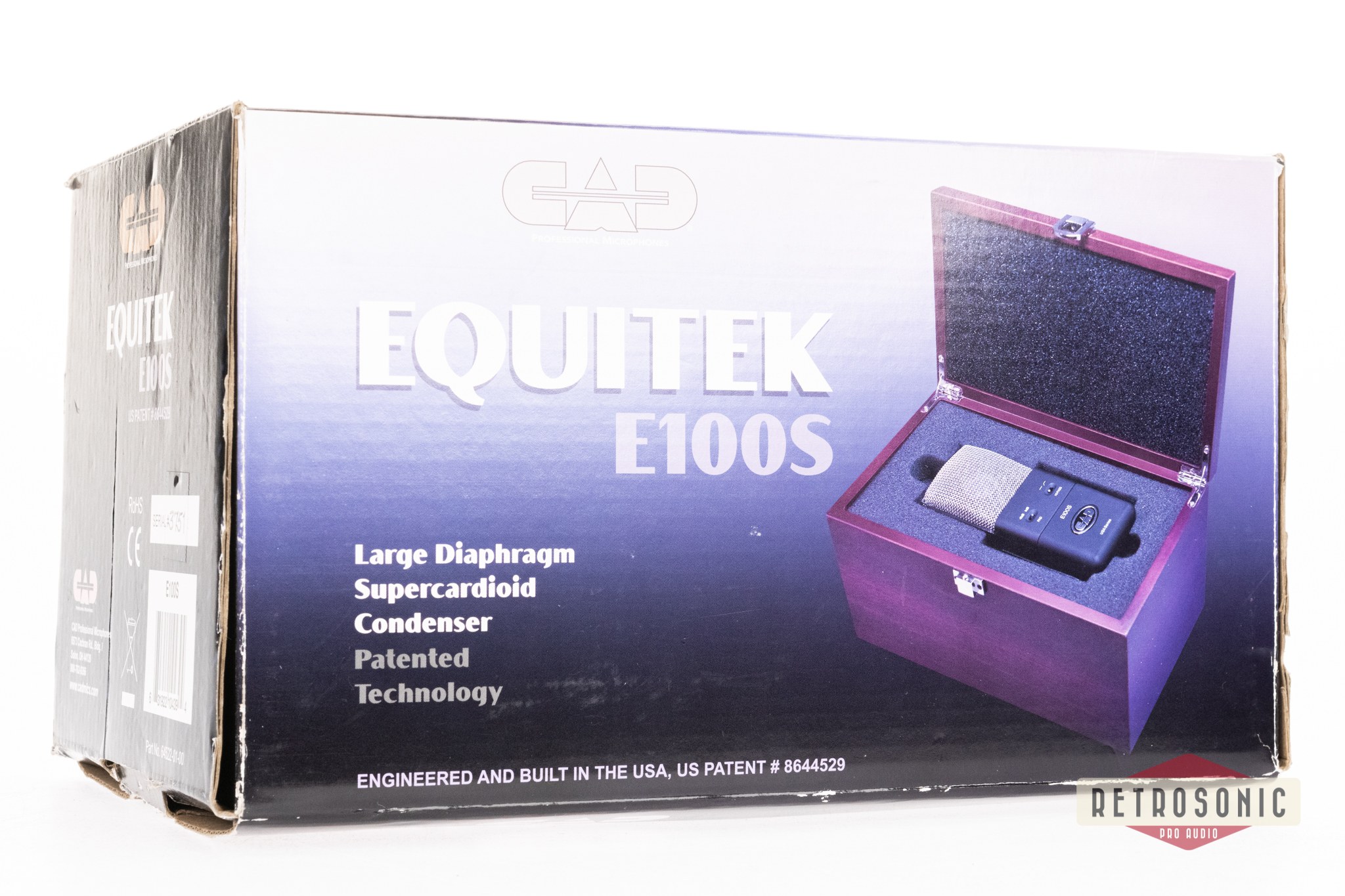 CAD E100S Equitek Large Diaphragm Supercardioid Cond. Mic
