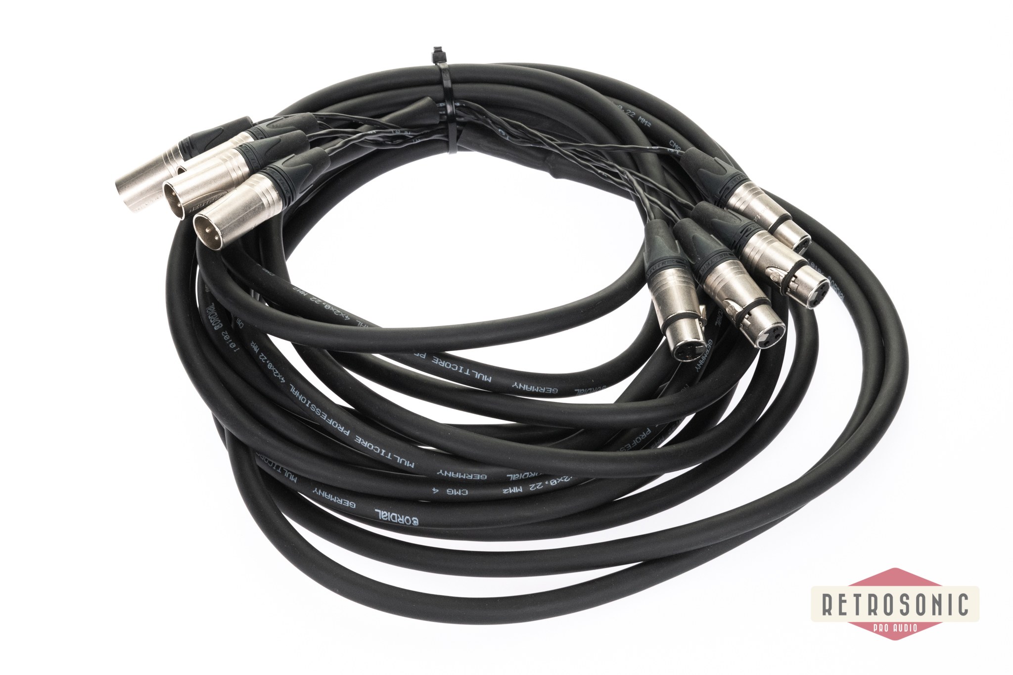 Cordial CMG-4 4 pair multicore Neutrik NC-FXX - NC-MXX, 10m