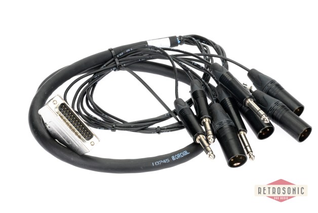 Cordial CMS 8 multipair DB25-4 x Neutrik TRS + 4xXLR-M. 1.2m