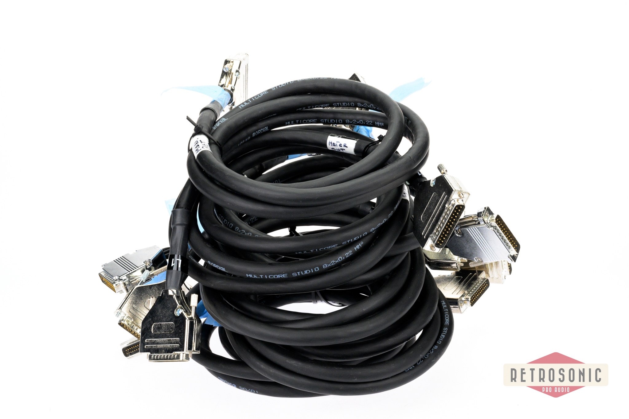 Cordial CMS 8 multipair DB25-8 x Neutrik TRS Plug. 1.2m