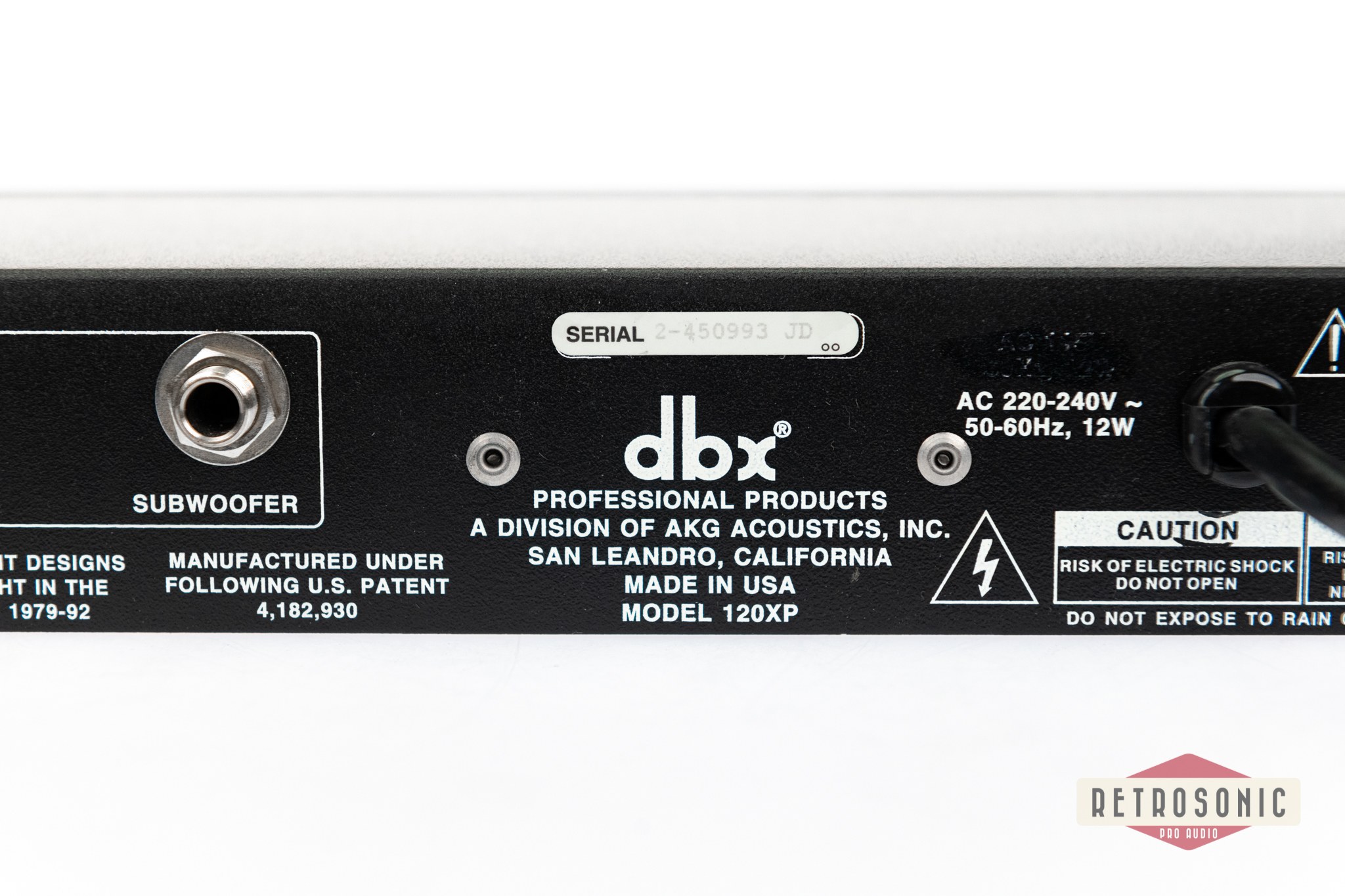 DBX 120XP Subharmonic Synthesizer #1