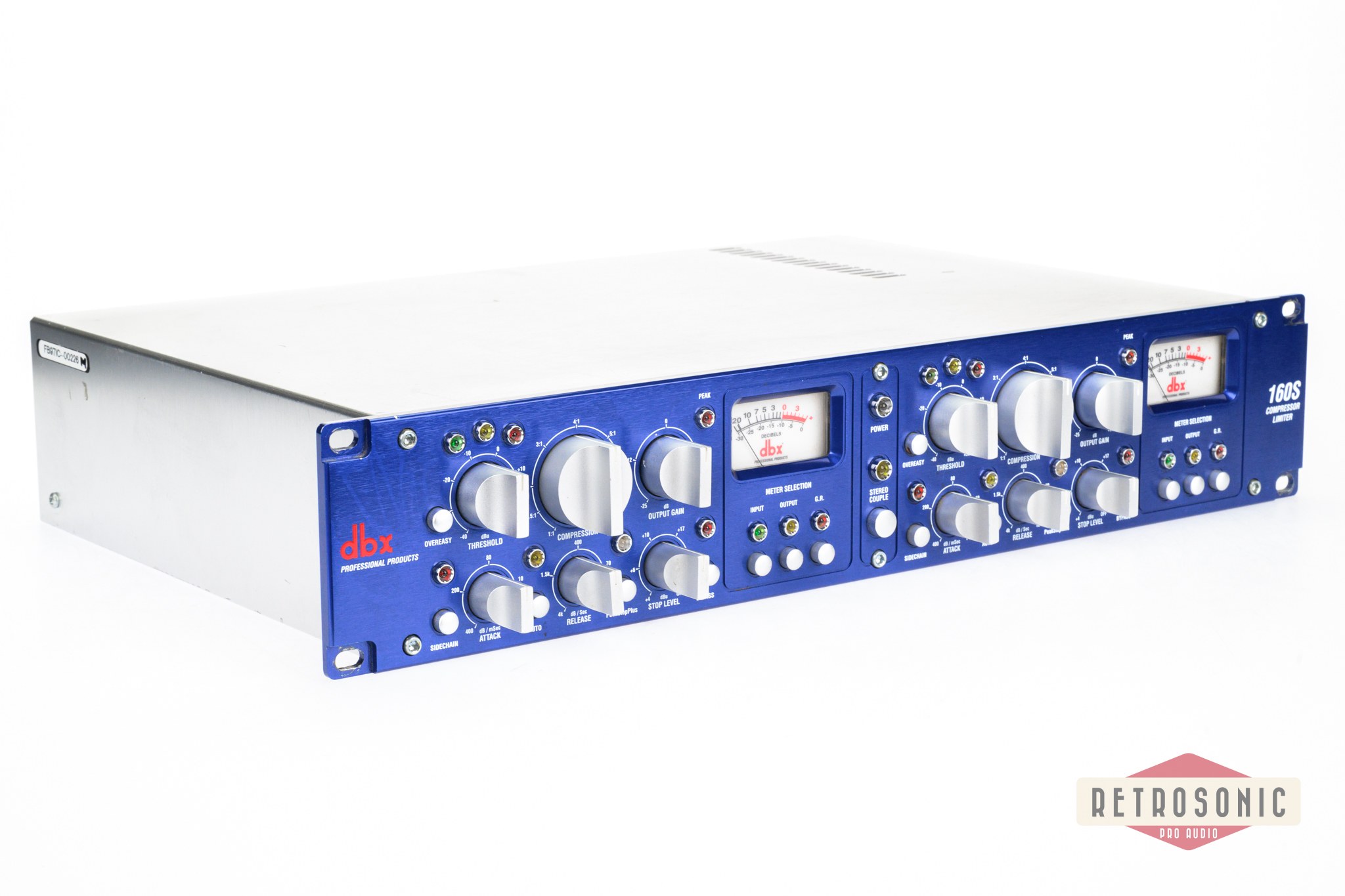 DBX 160S Blue 160S 2-Channel Compressor / Limiter