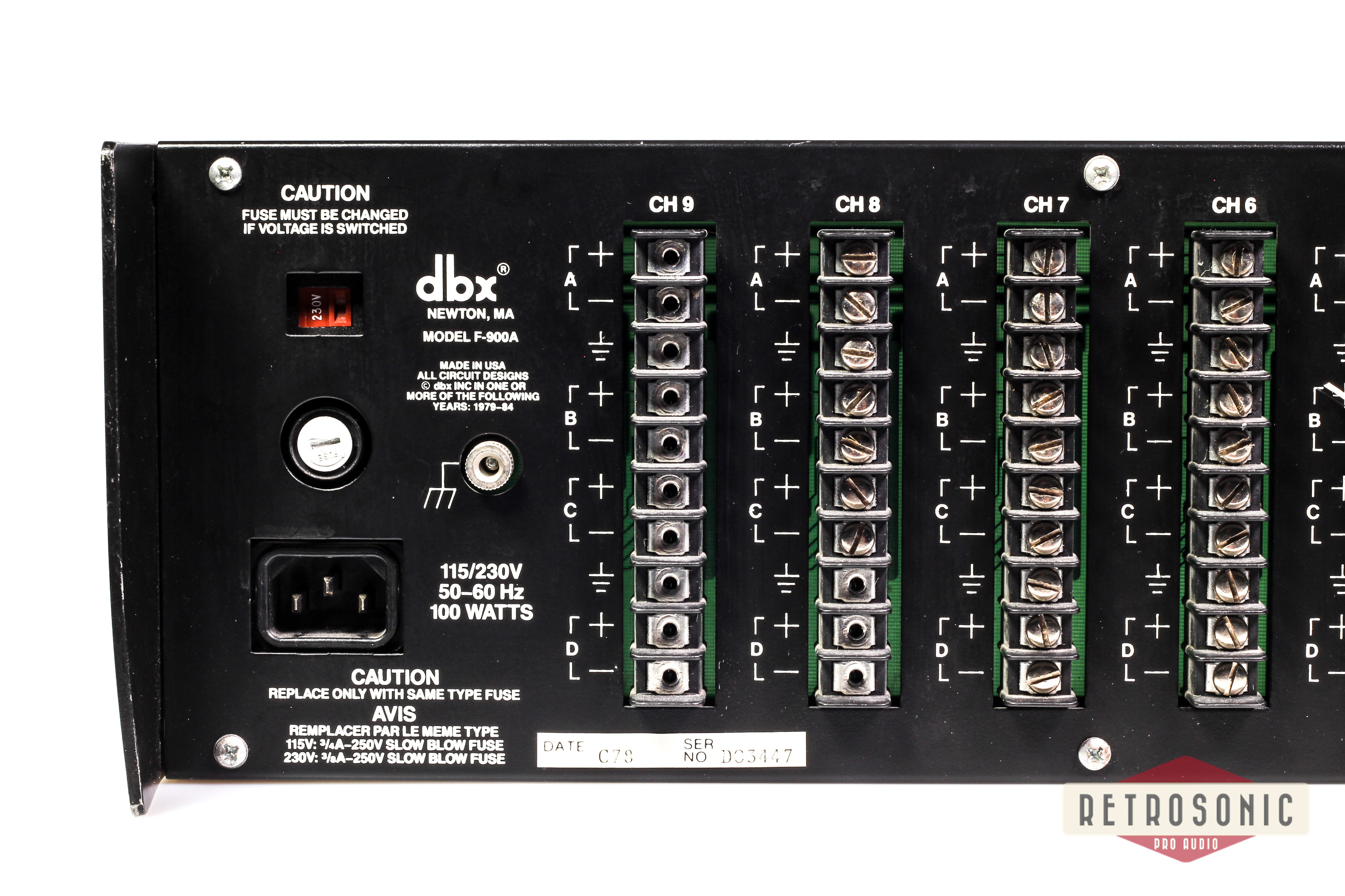 DBX 900 Series 10-slot rack