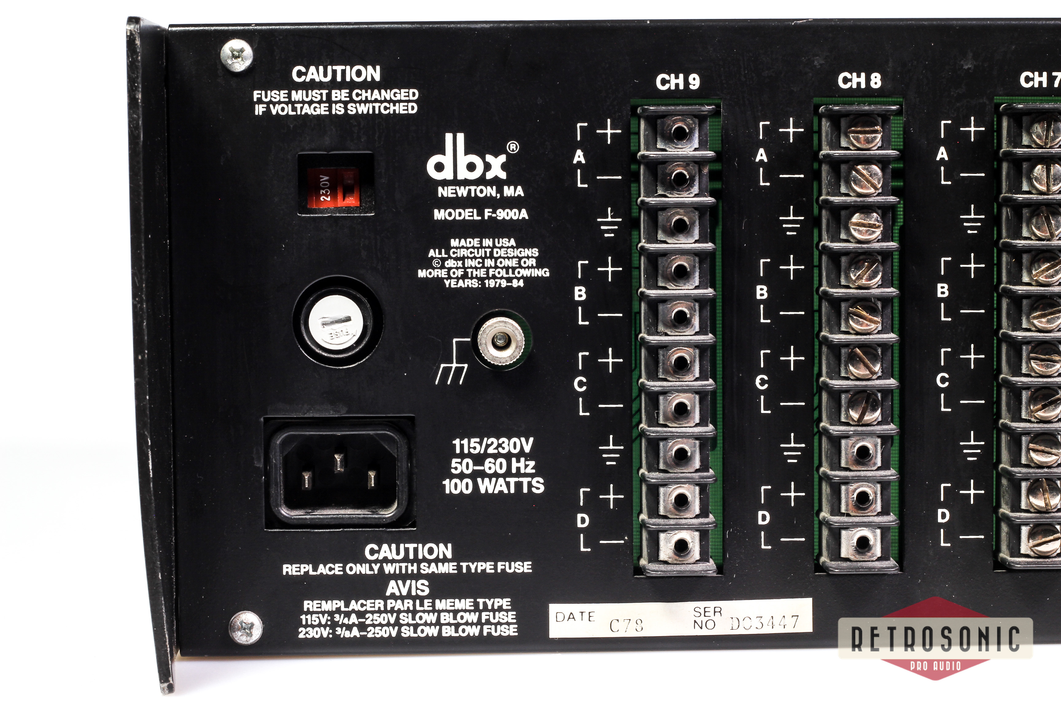 DBX 900 Series 10-slot rack