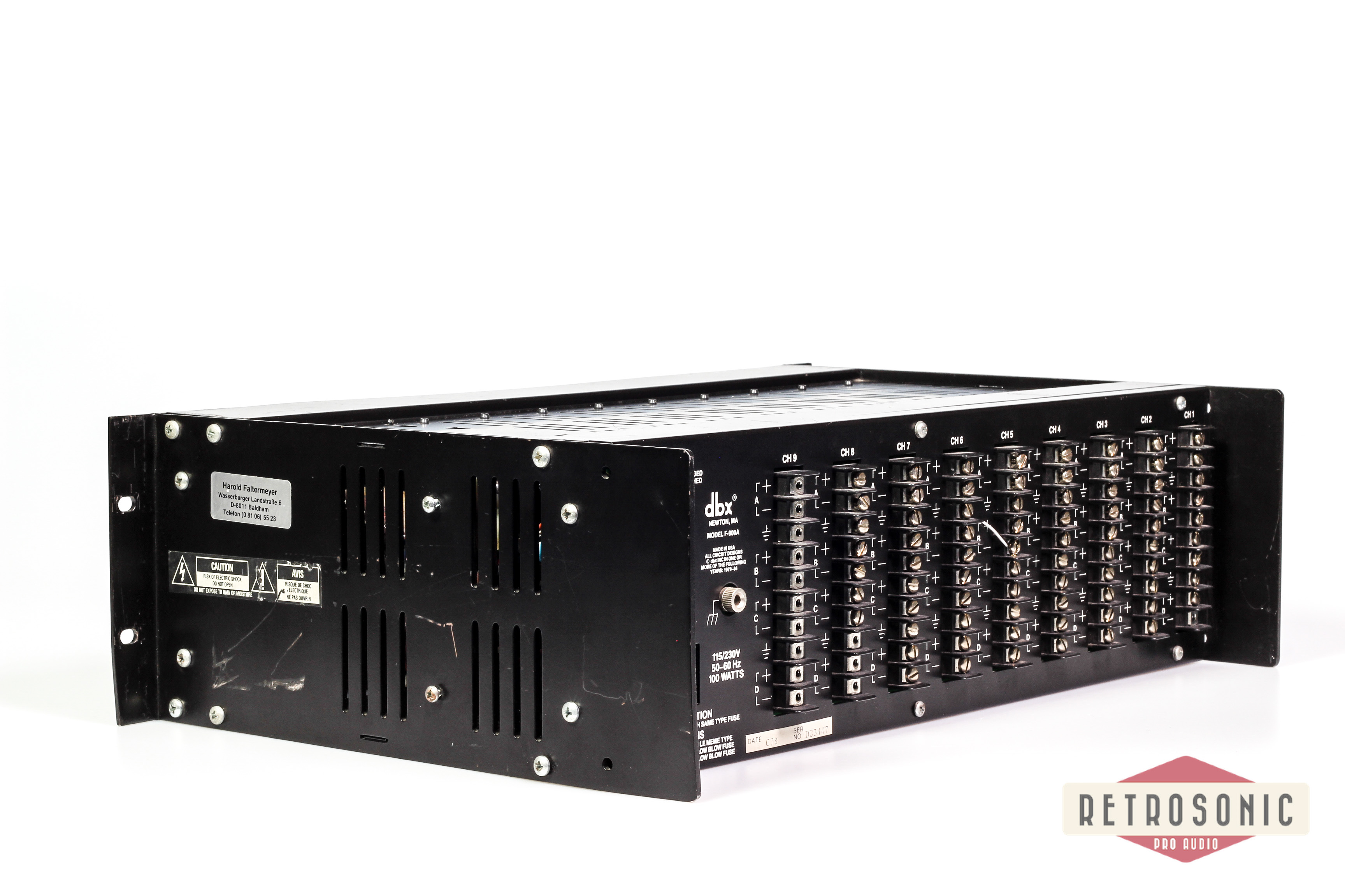 DBX 900 Series 10-slot rack