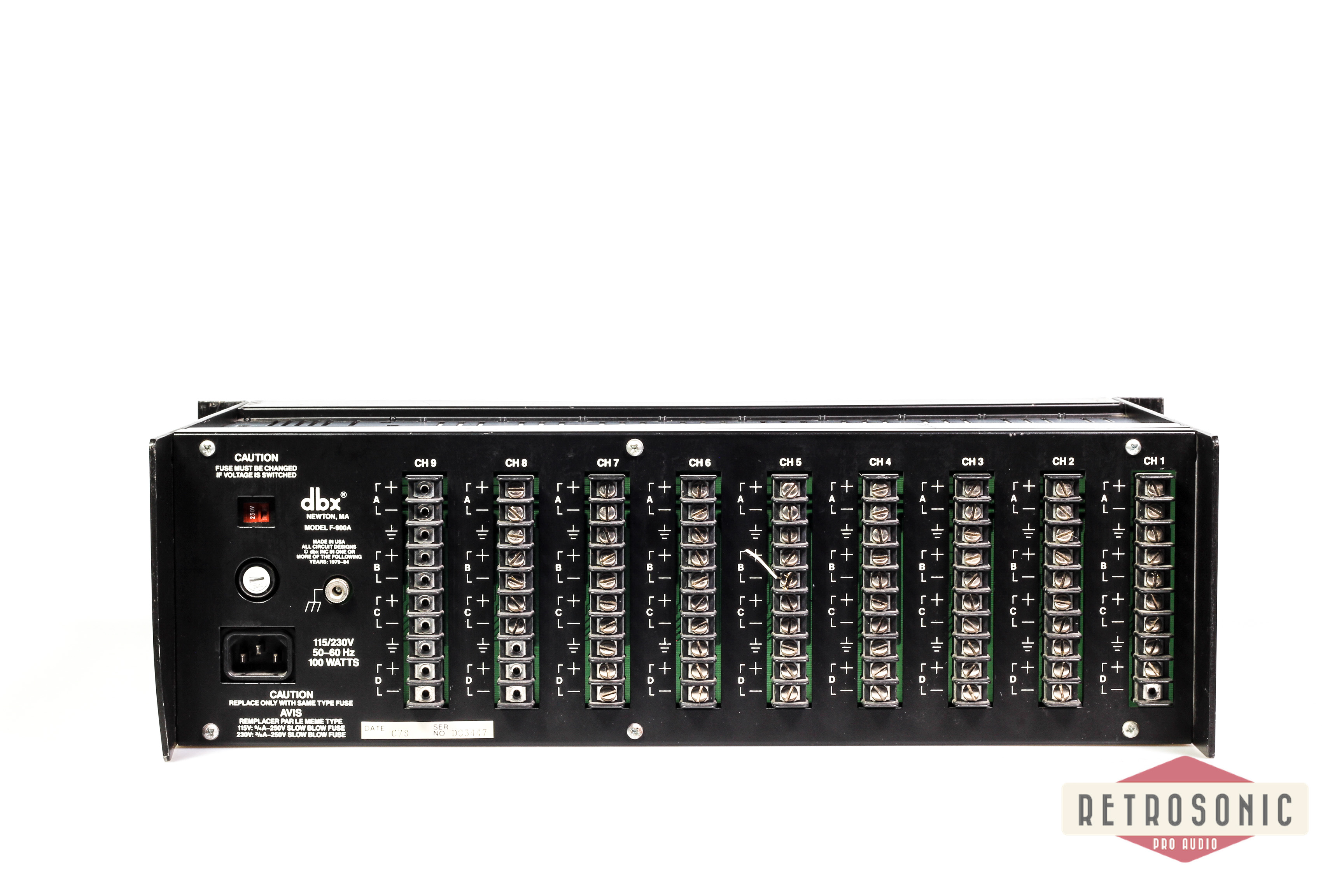 DBX 900 Series 10-slot rack