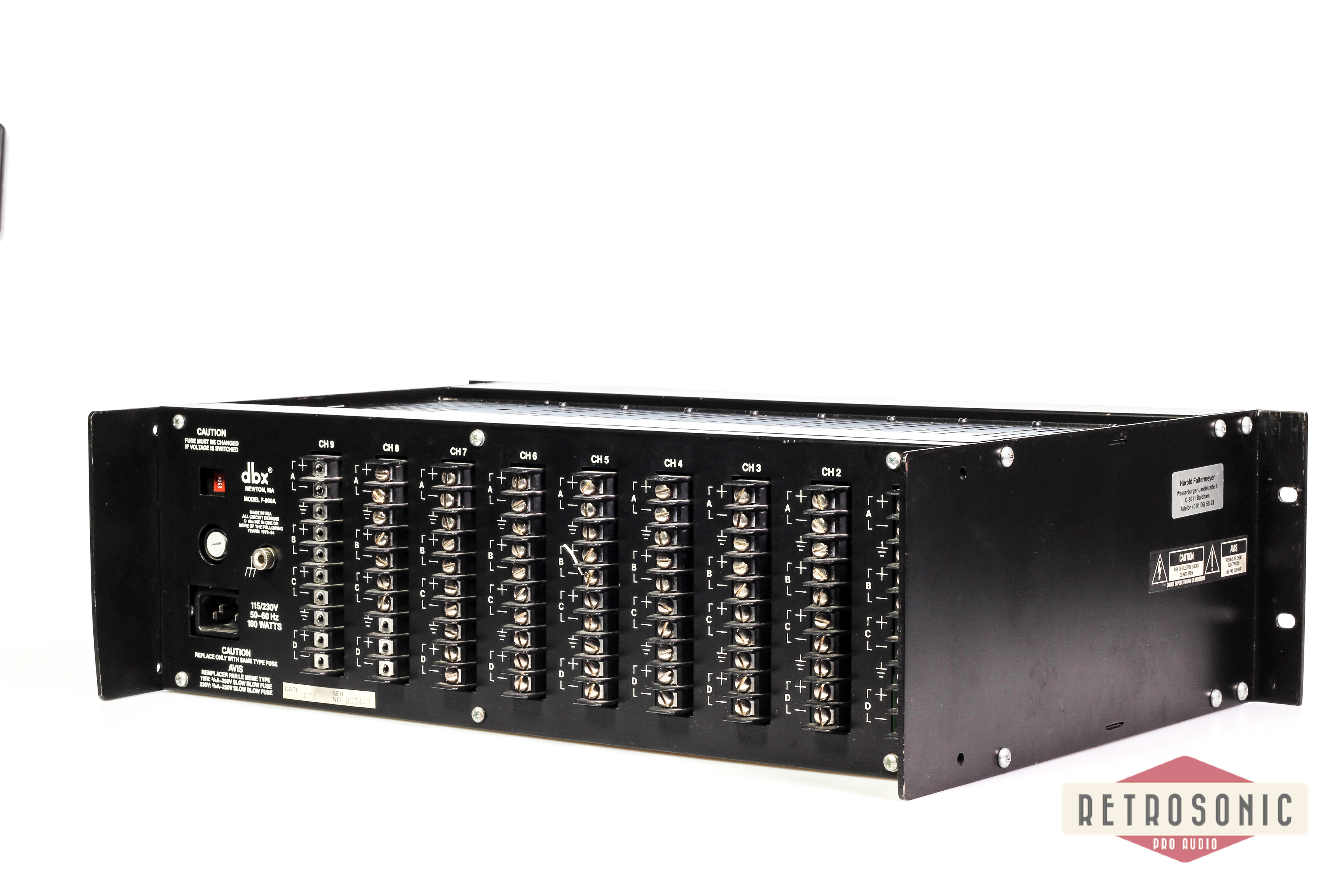 DBX 900 Series 10-slot rack