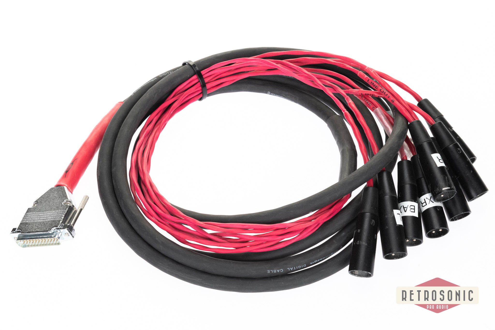 Digidesign 3.6m 8-pair cable DB25- 8xXLR-M