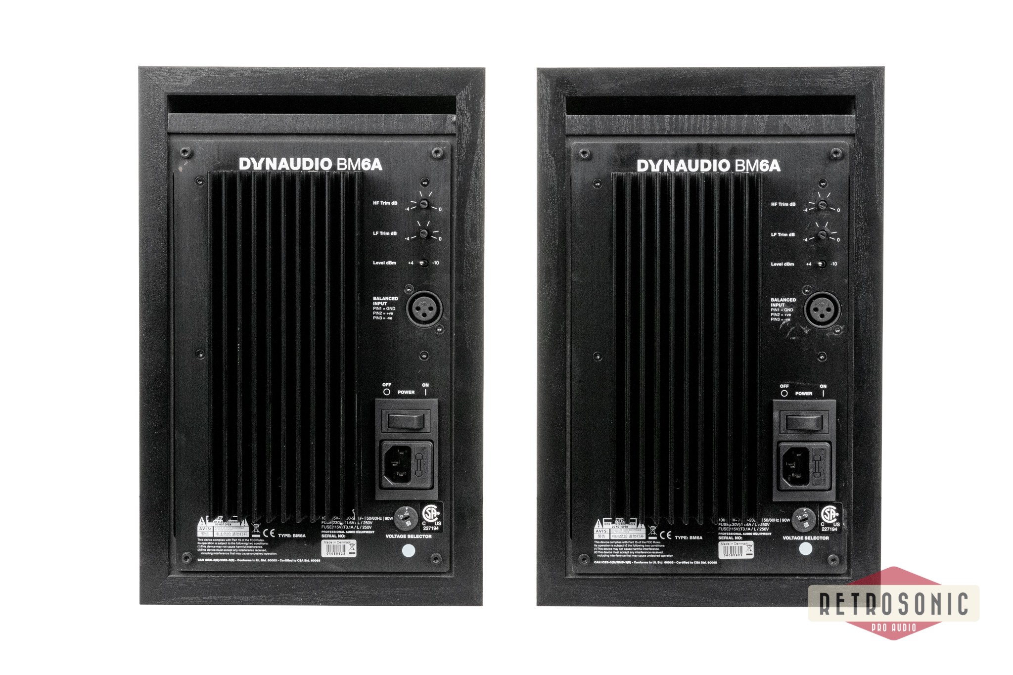 Dynaudio BM6a MK1 Classic Active Studio Monitor Pair