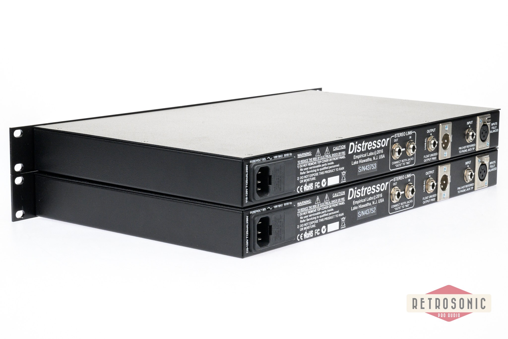 Empirical Labs EL8X Distressor Stereo Pair
