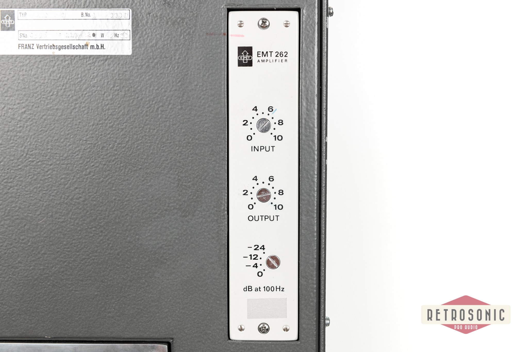 EMT 240 Gold Foil Plate Reverb # 0773