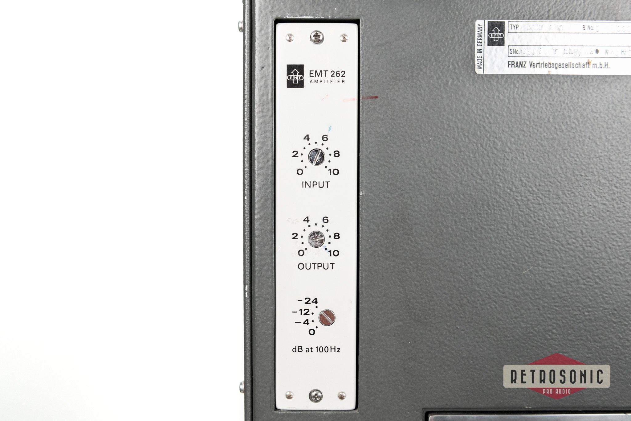 EMT 240 Gold Foil Plate Reverb # 0773