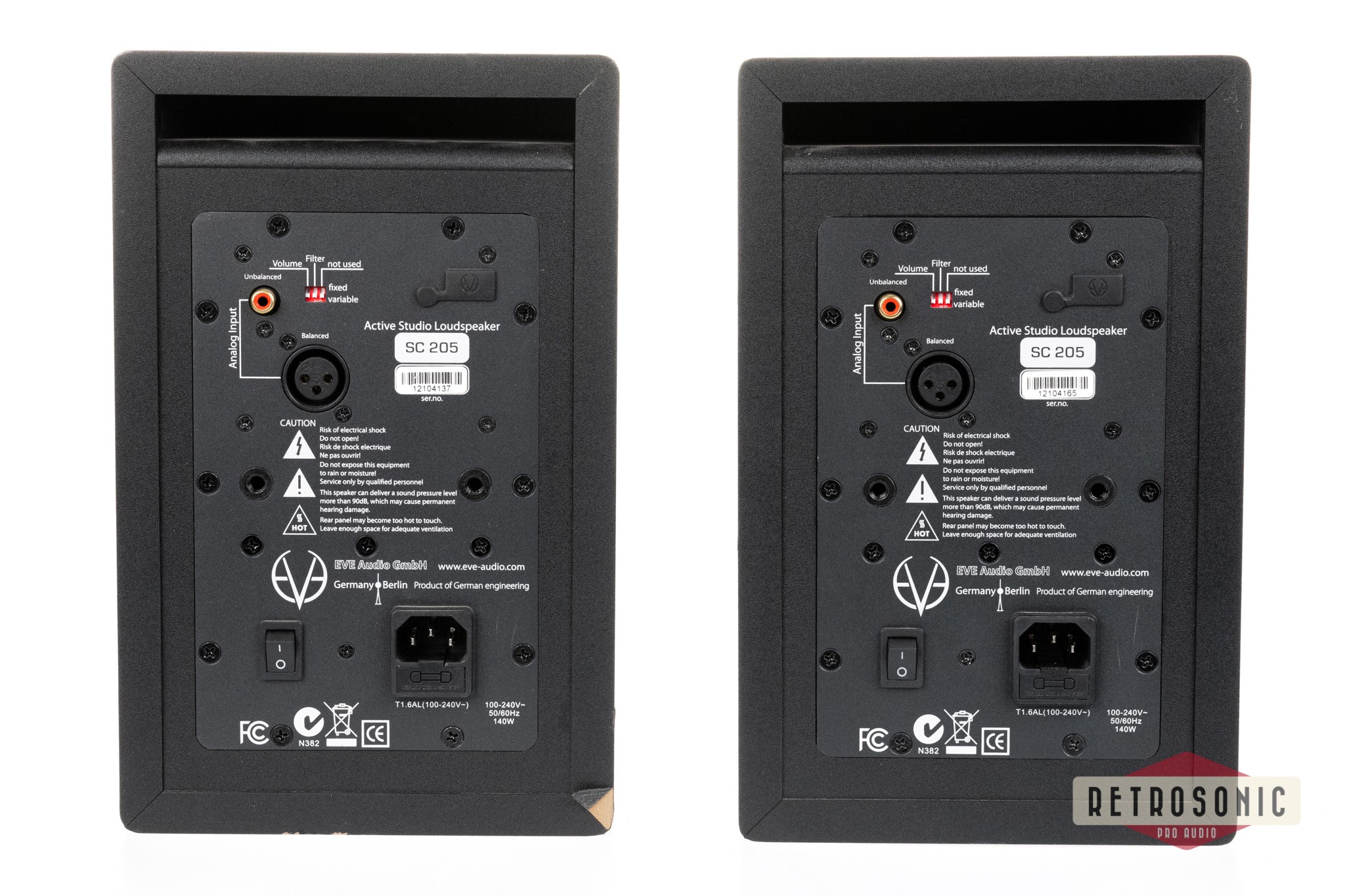 EVE Audio SC205 Active 2-Way Studio Monitor Pair