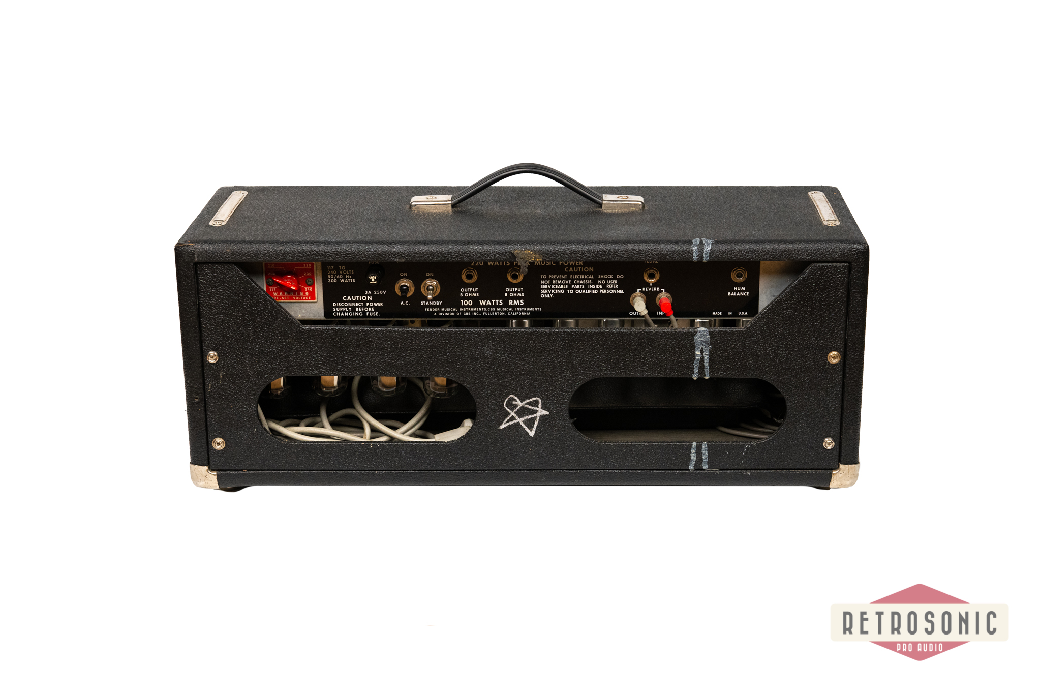 Fender PA100 PASystem owned and signed by Ville Valo (HIM)