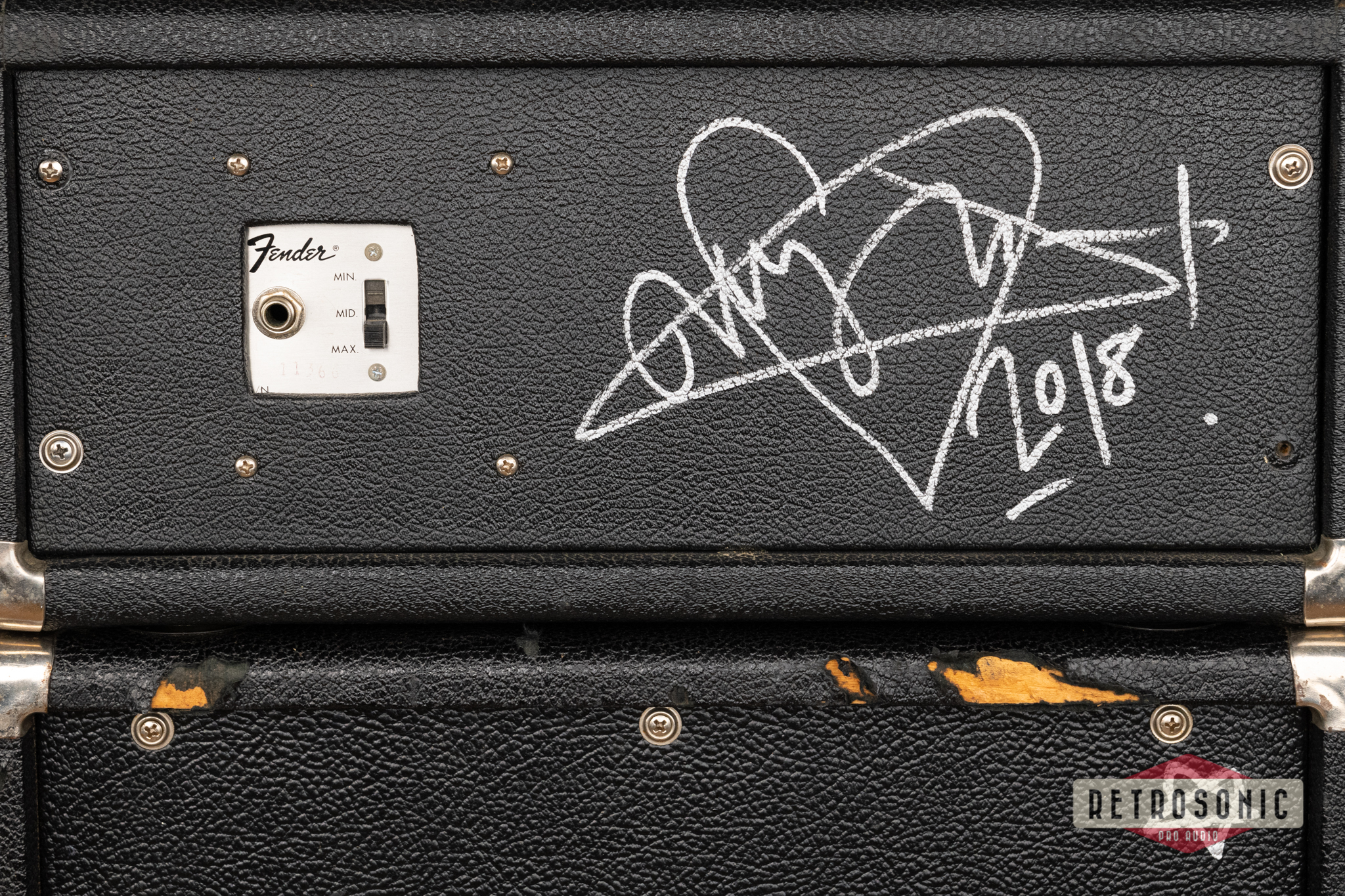 Fender PA100 PA-System owned and signed by Ville Valo (HIM)