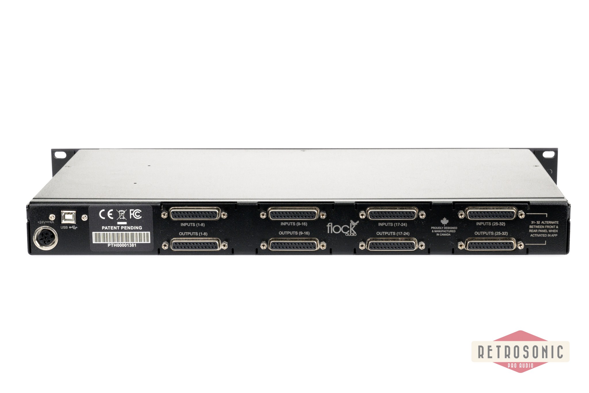 Flock Audio Patch 64 32x32 Digitally Controlled Analog Patchbay