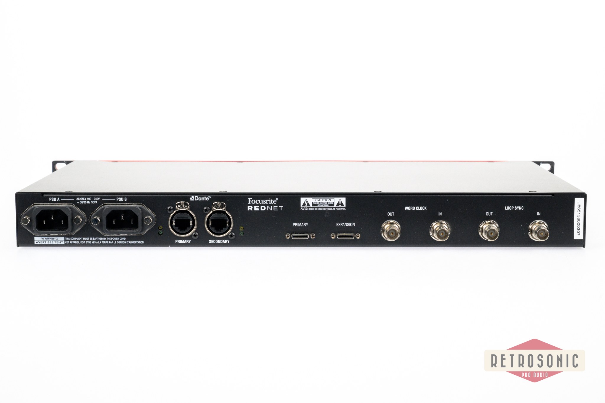 Focusrite RedNet HD32R Pro Tools HD Bridge Dante Audio Interface