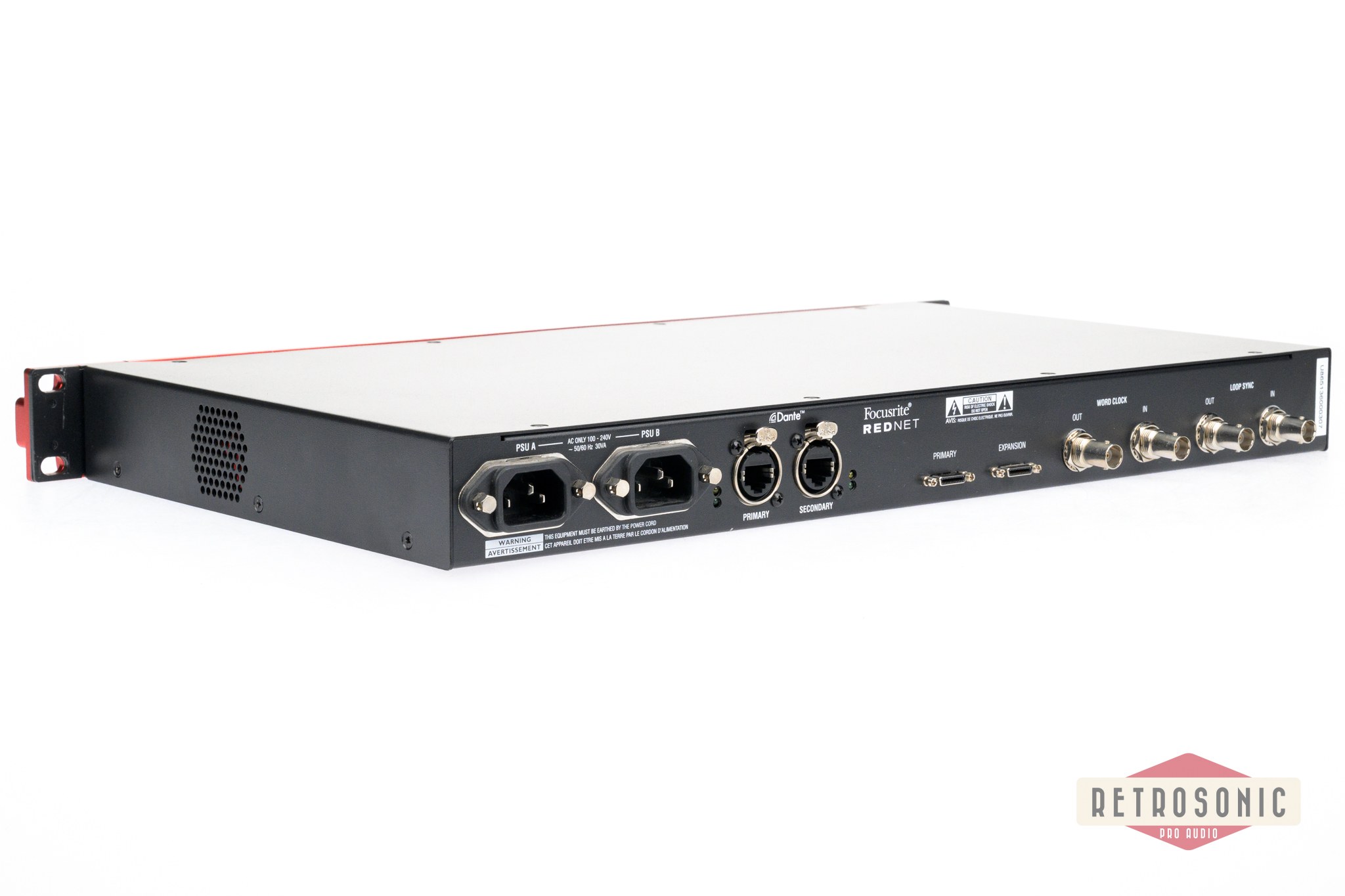 Focusrite RedNet HD32R Pro Tools HD Bridge Dante Audio Interface