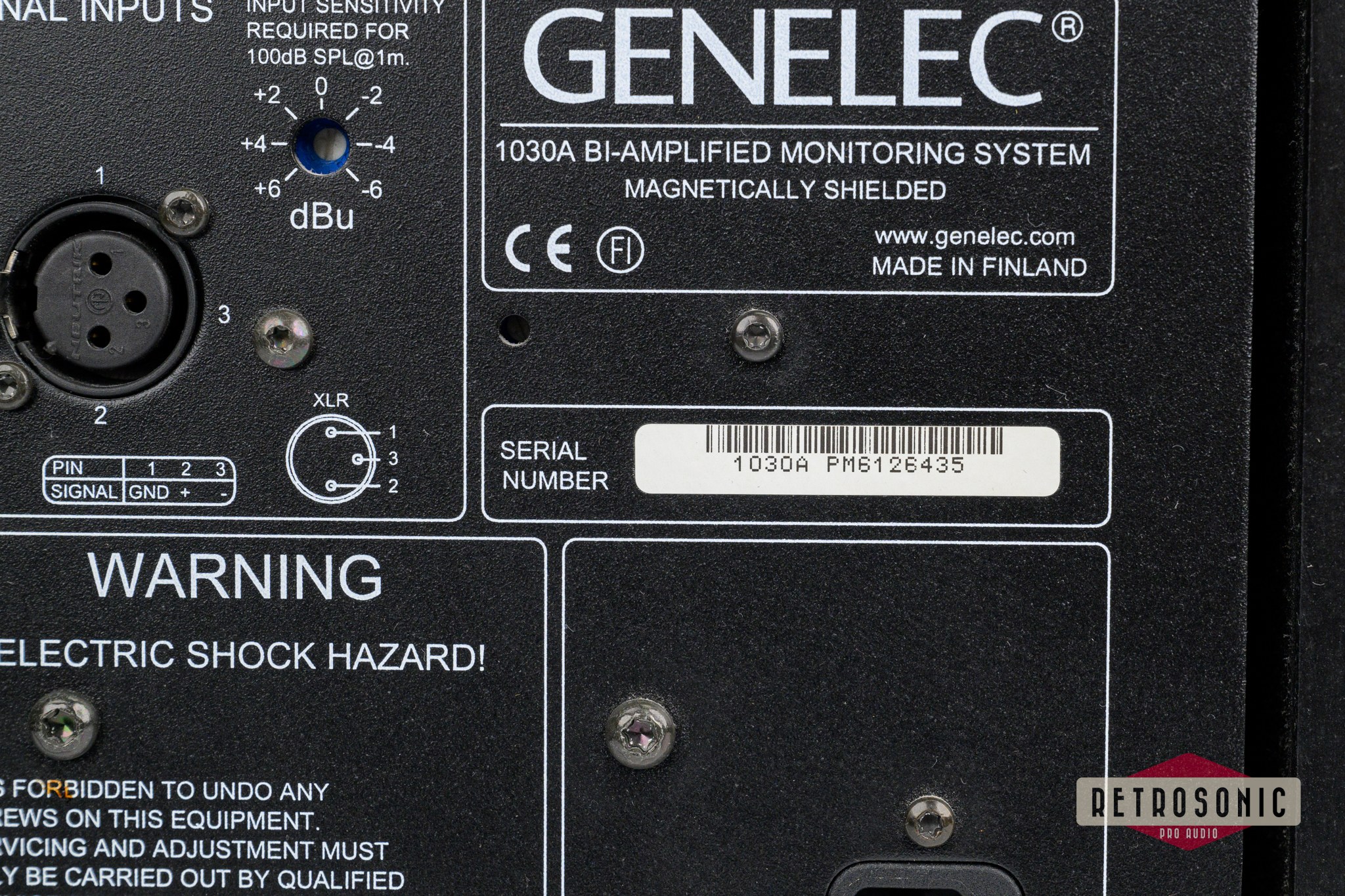 Genelec 1030A Active 2-way Studio Monitor pair