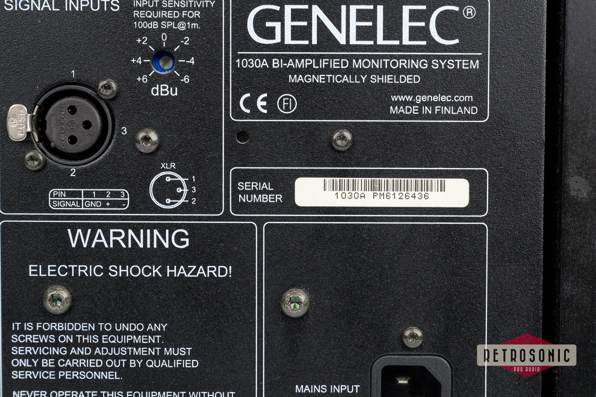Genelec 1030A Active 2-way Studio Monitor pair