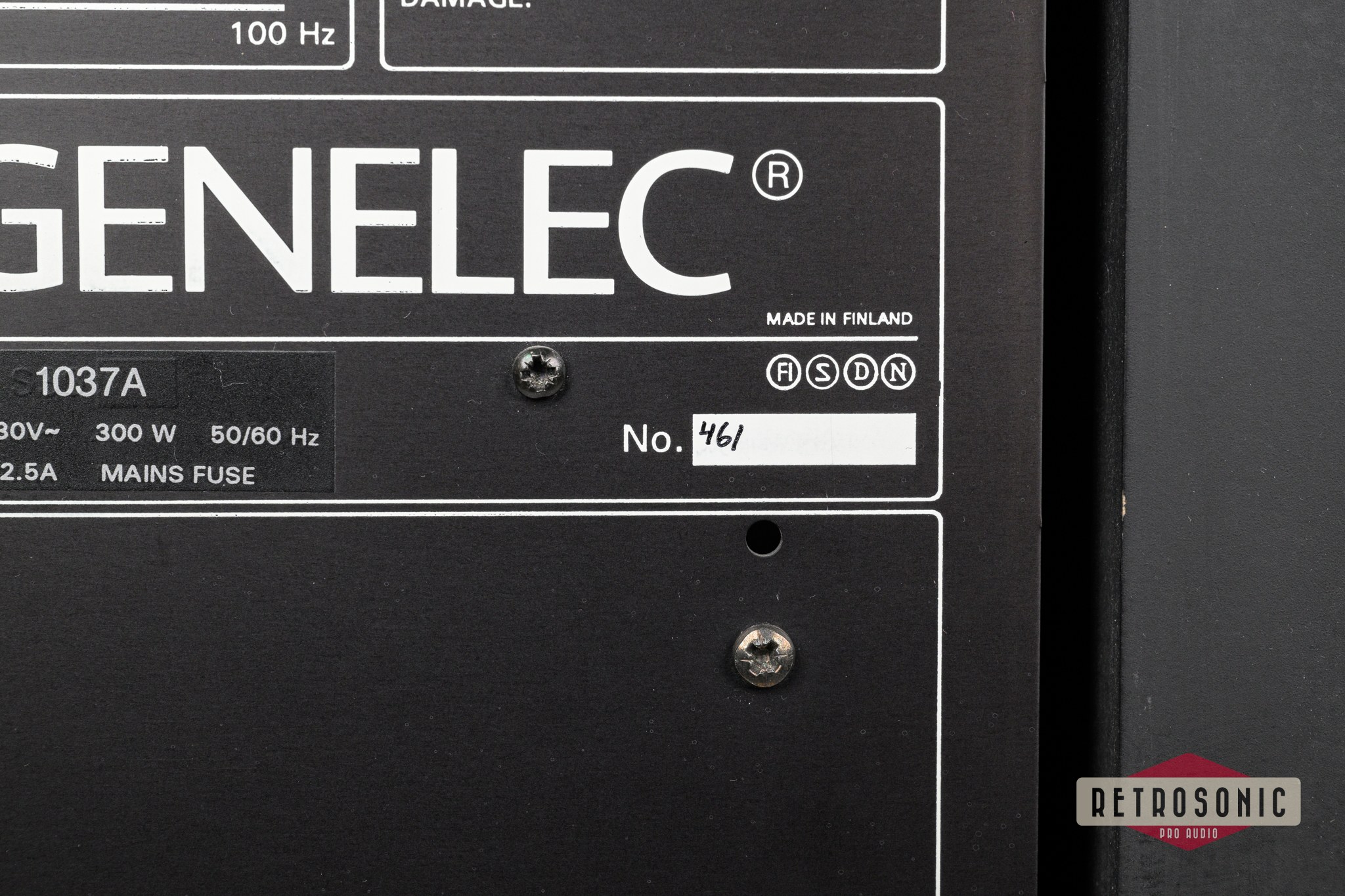 Genelec 1037A 3-Way Monitor pair. New woofers.